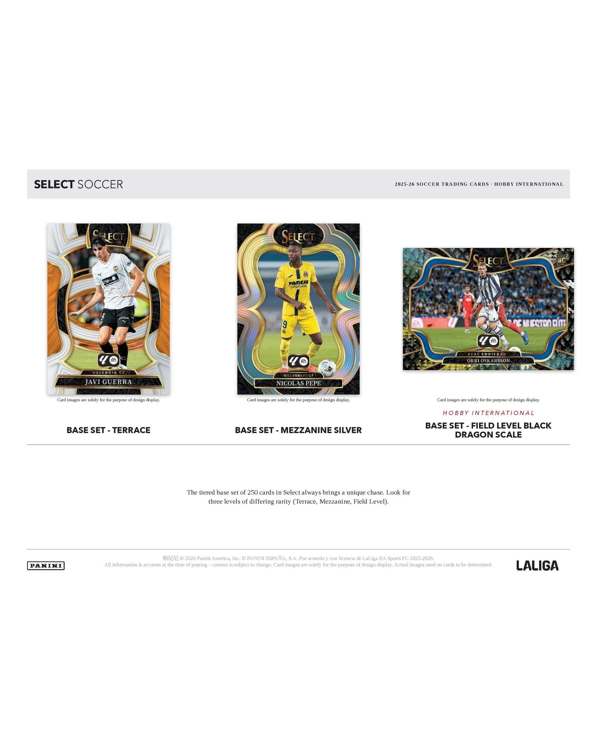 3 Panini Select 2025/2026 La Liga Soccer International Hobby Pack, 3 of 7