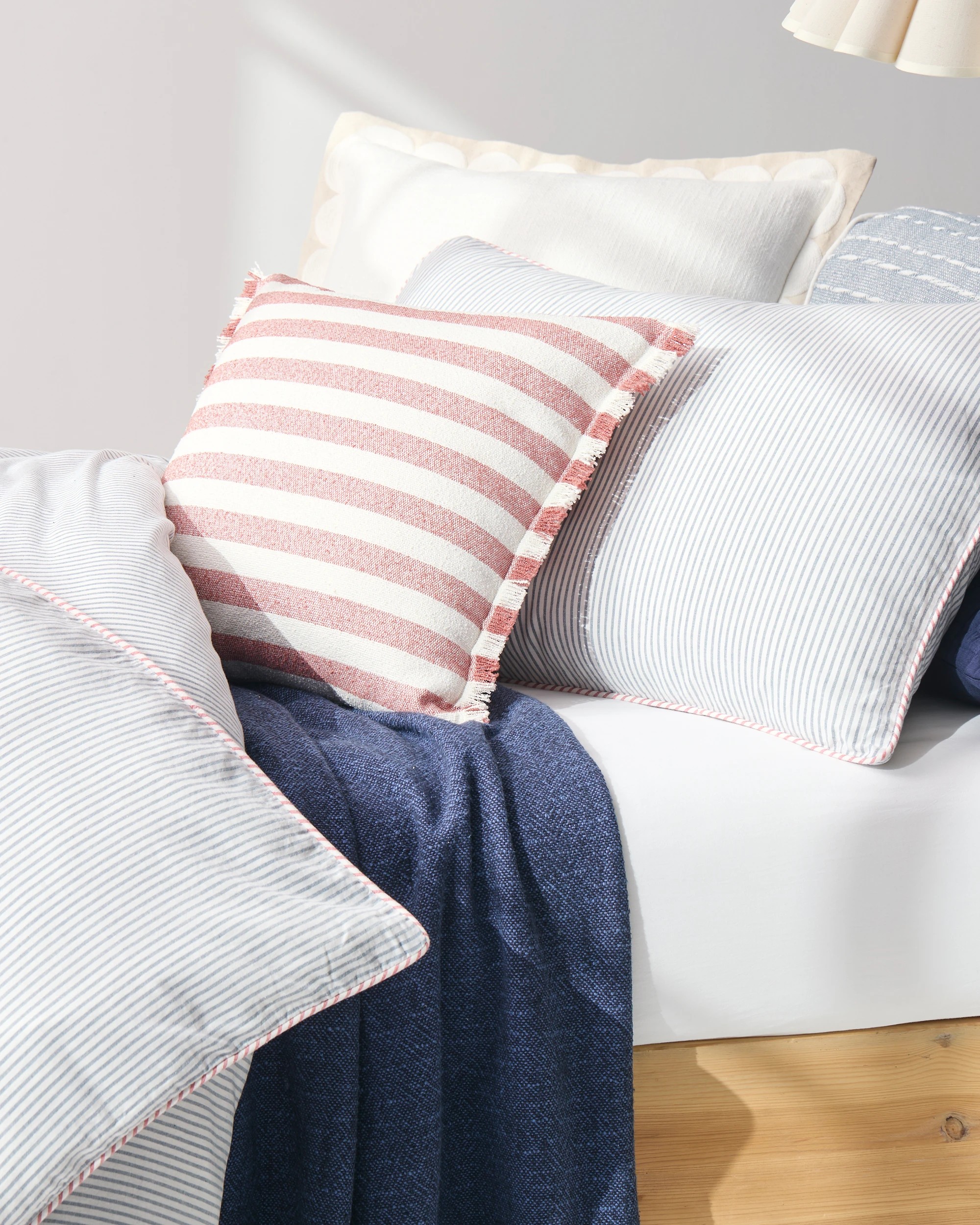 6 Target Sylvie Scallop Embroidered Cushion - White, 6 of 6