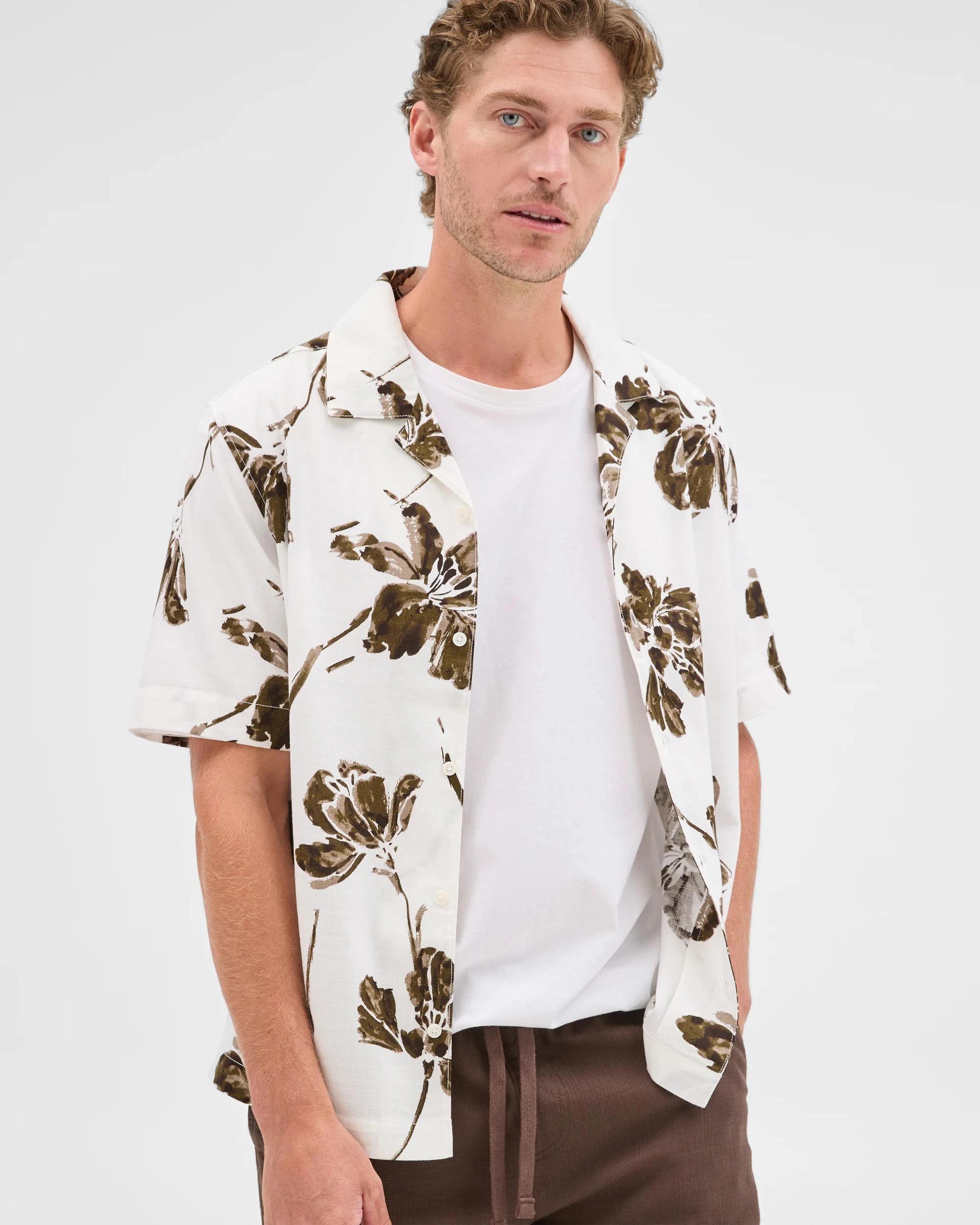 3 Preview Short Sleeve Resort Shirt NEUTRAL, 3 of 8