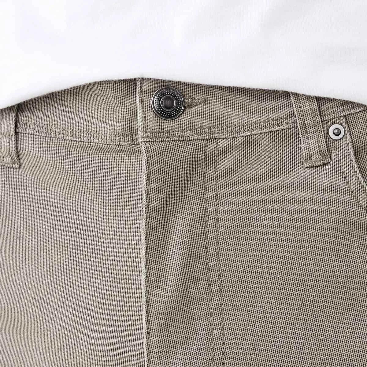 4 Straight Textured Jeans LIGHT TAUPE, 4 of 5