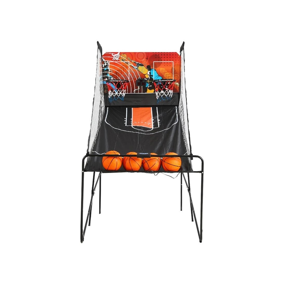 1 Basketball Arcade Game Electronic Scorer 8 Games Double Shoot - Black, 1 of 4