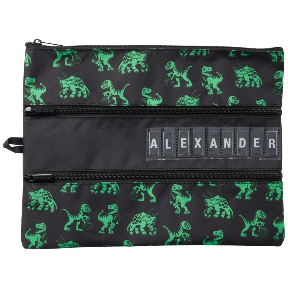 4 Studymate Large Name 3 Zip Pencil Case Dinosaurs, 4 of 5