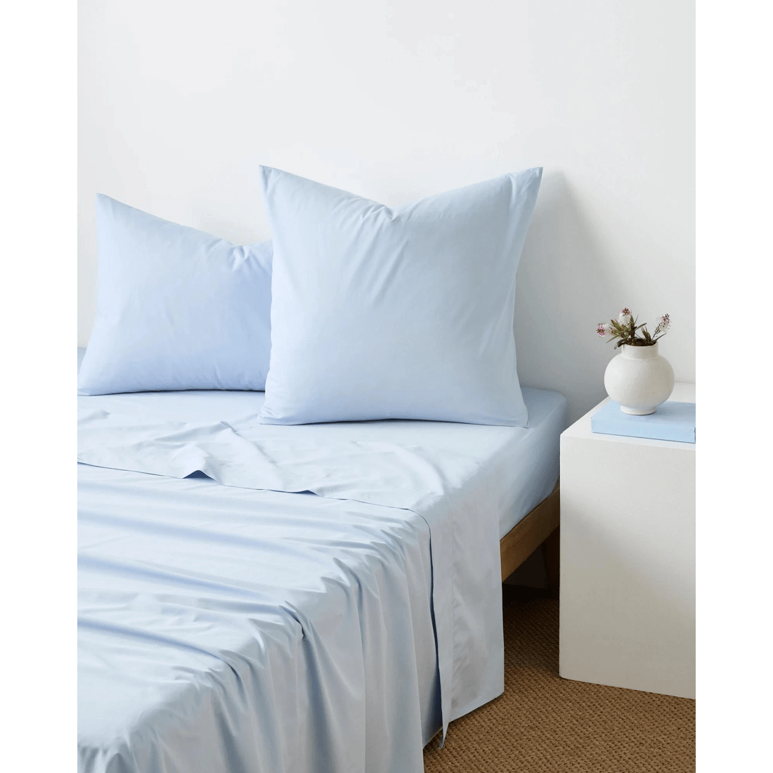 1 Target Australian Cotton 250 Thread Count European Pillowcases 2 Pack - Blue, 1 of 2