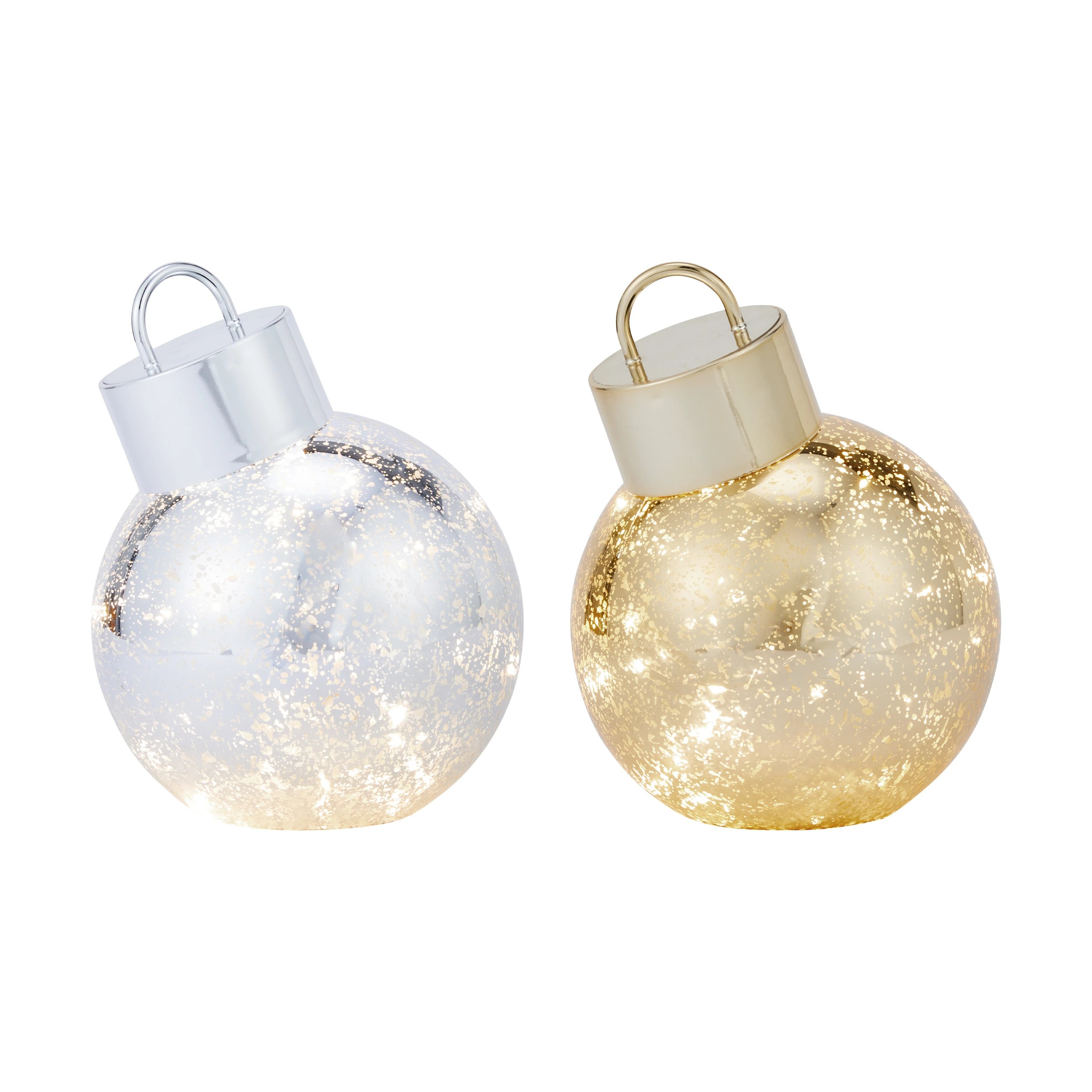 2 Battery Operated LED Light Up Bauble - Assorted, 2 of 6