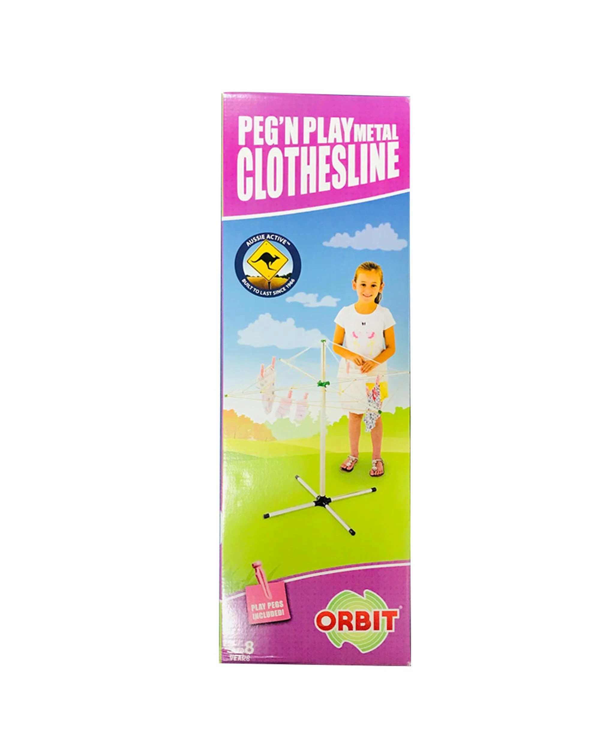 1 Orbit Peg N Play Metal Clothes Line, 1 of 2