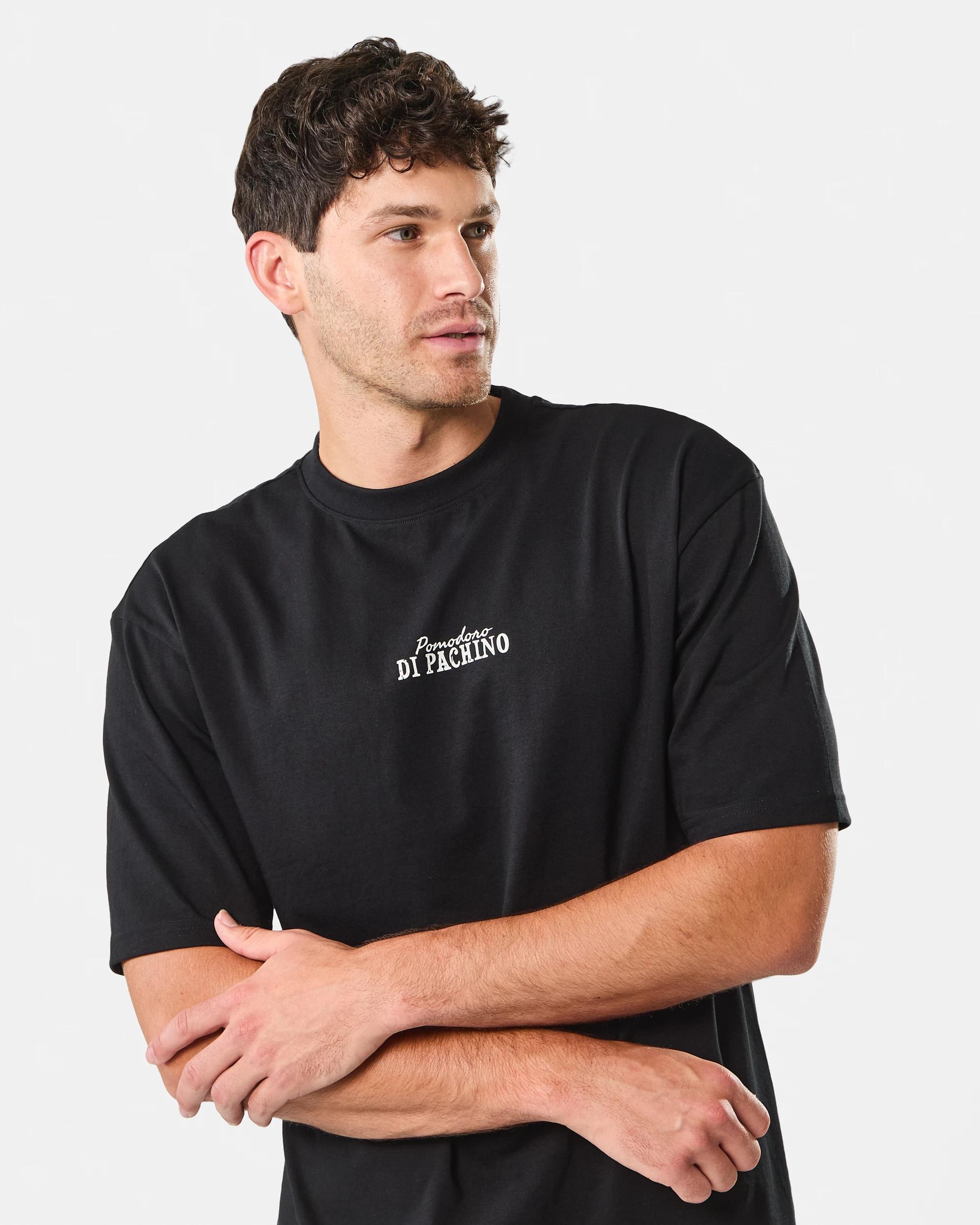 5 Oversized Print T-shirt Blk Pomodr, 5 of 8