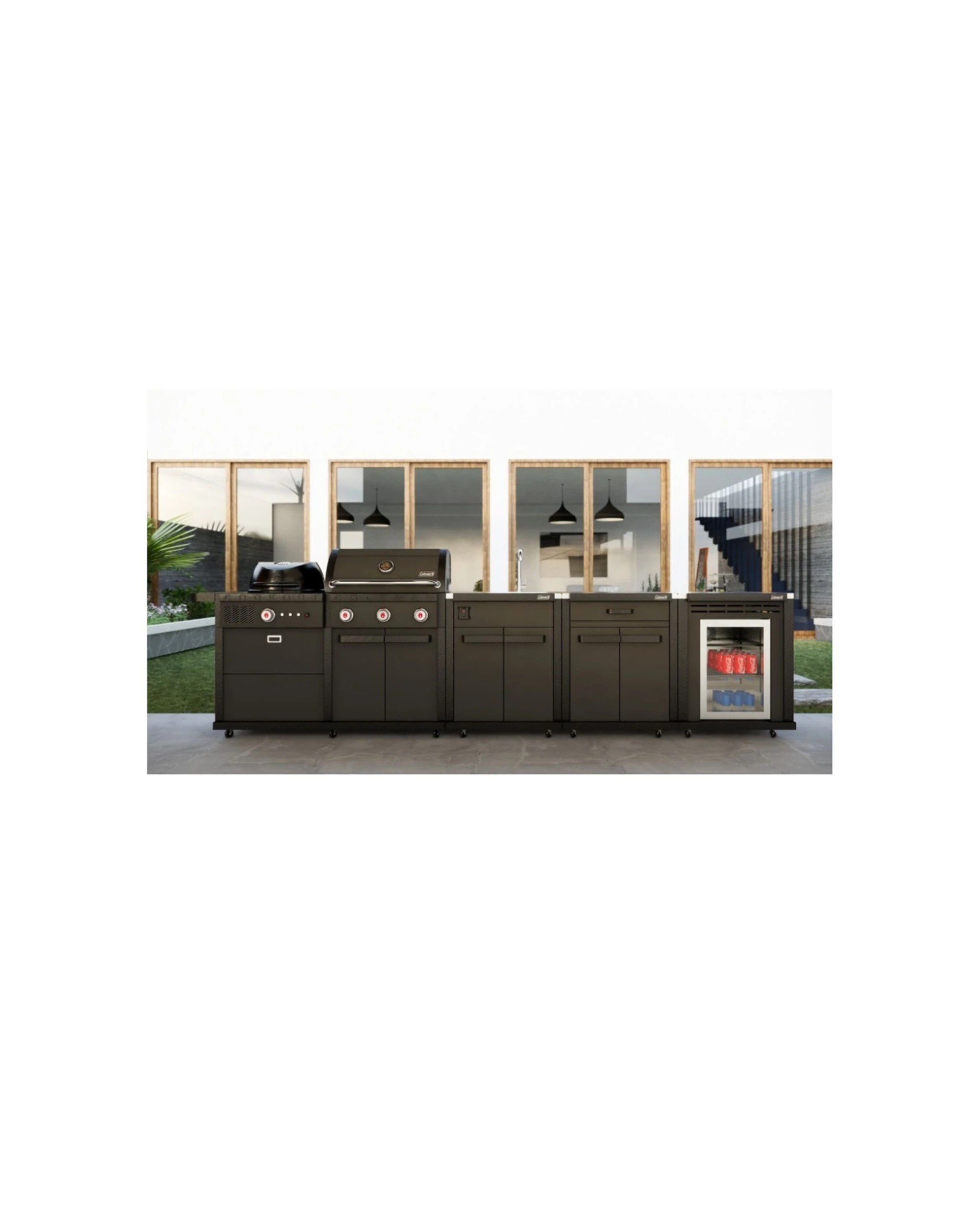 6 Coleman Revolution Dual Fuel Kitchen/Sink Fridge & Storage Modules - Matt - Black, 6 of 8