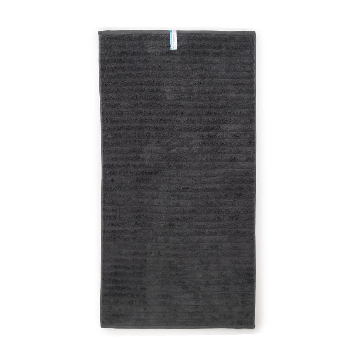 5 Thick Ribbed Australian Cotton Bath Towel - Grey, 5 of 5