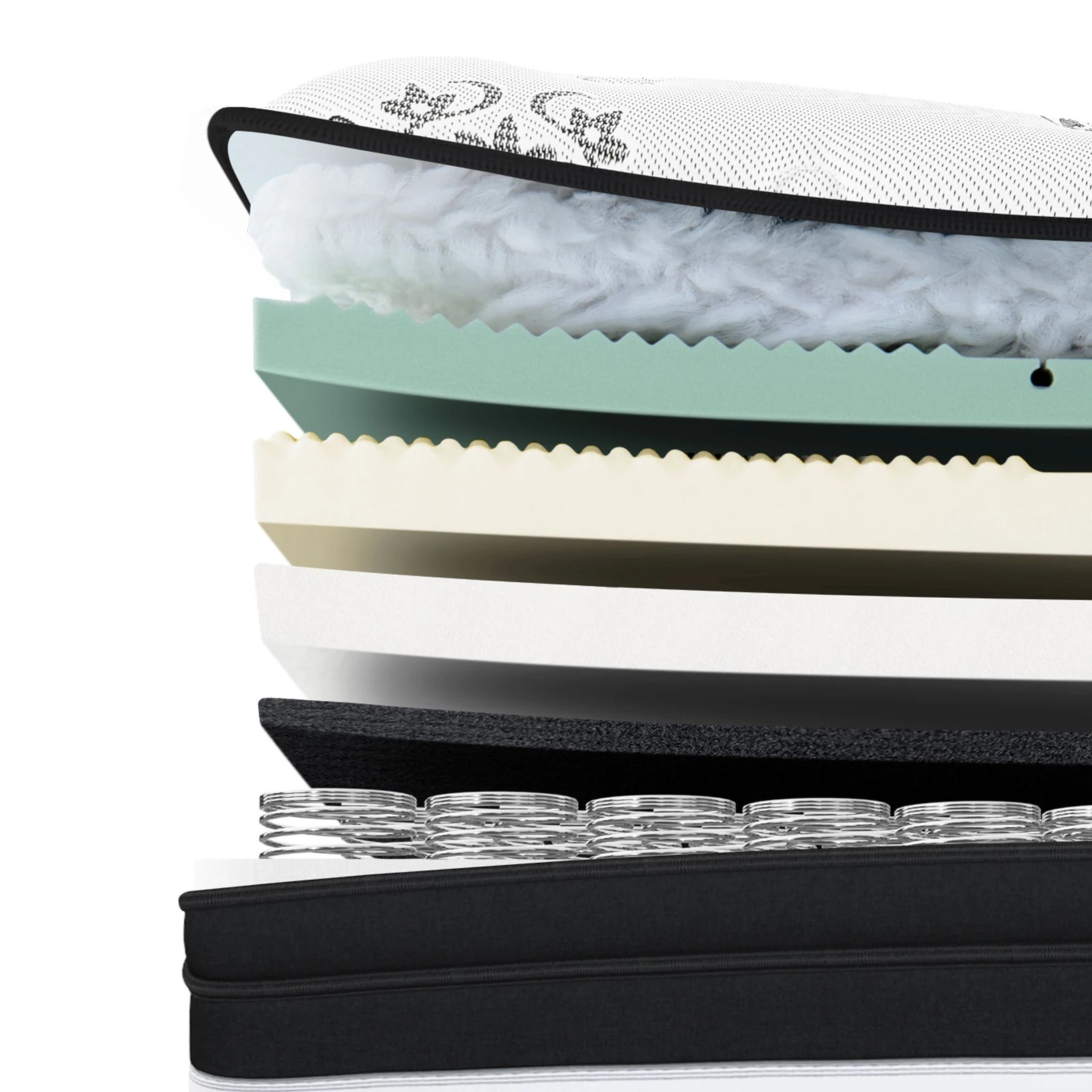 8 Alfordson Mattress 22CM Euro Top Bonnell Spring Foam Medium Firm - Single Bed, 8 of 9