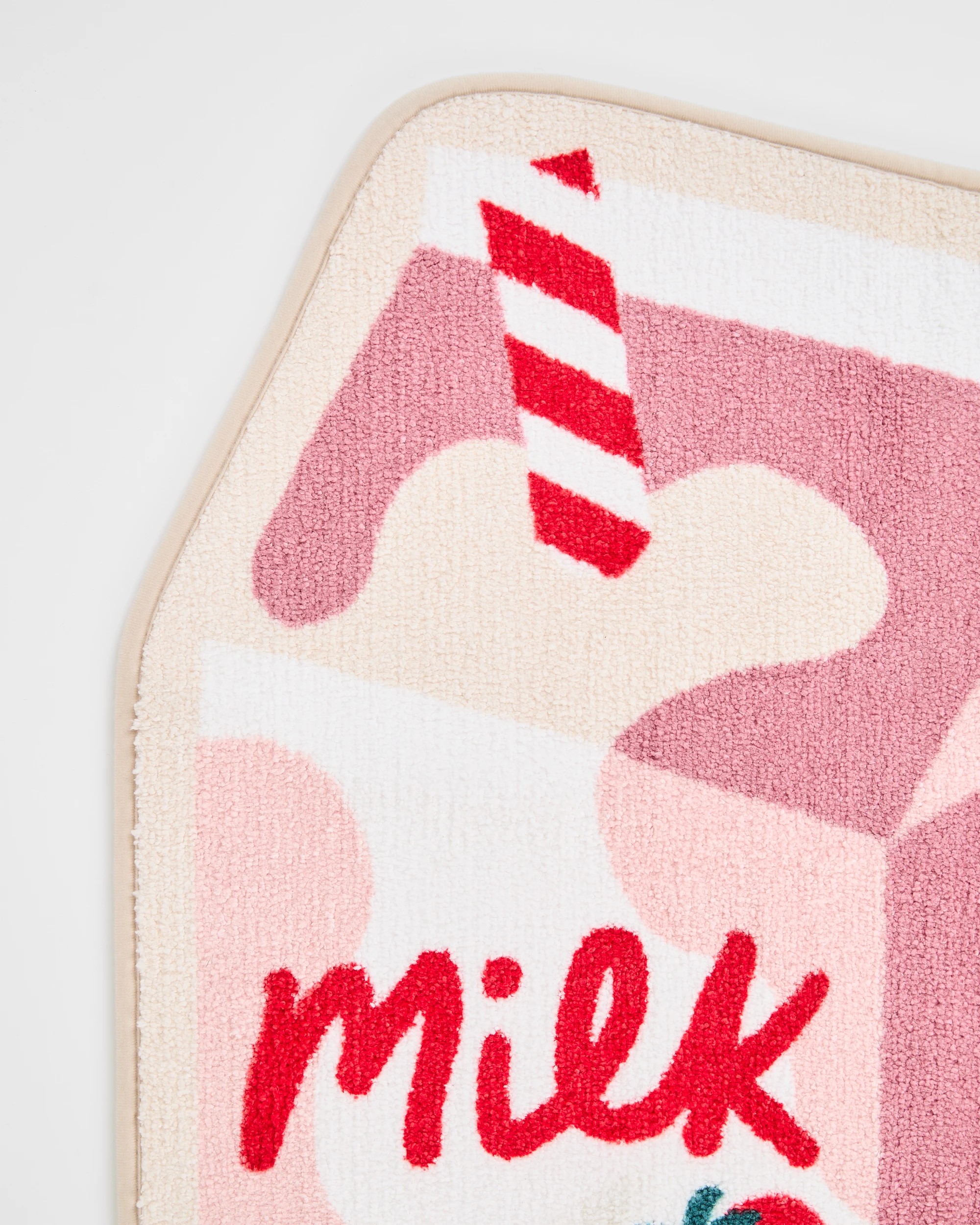 2 Target Kids Strawberry Milk Bath Mat - Pink, 2 of 2
