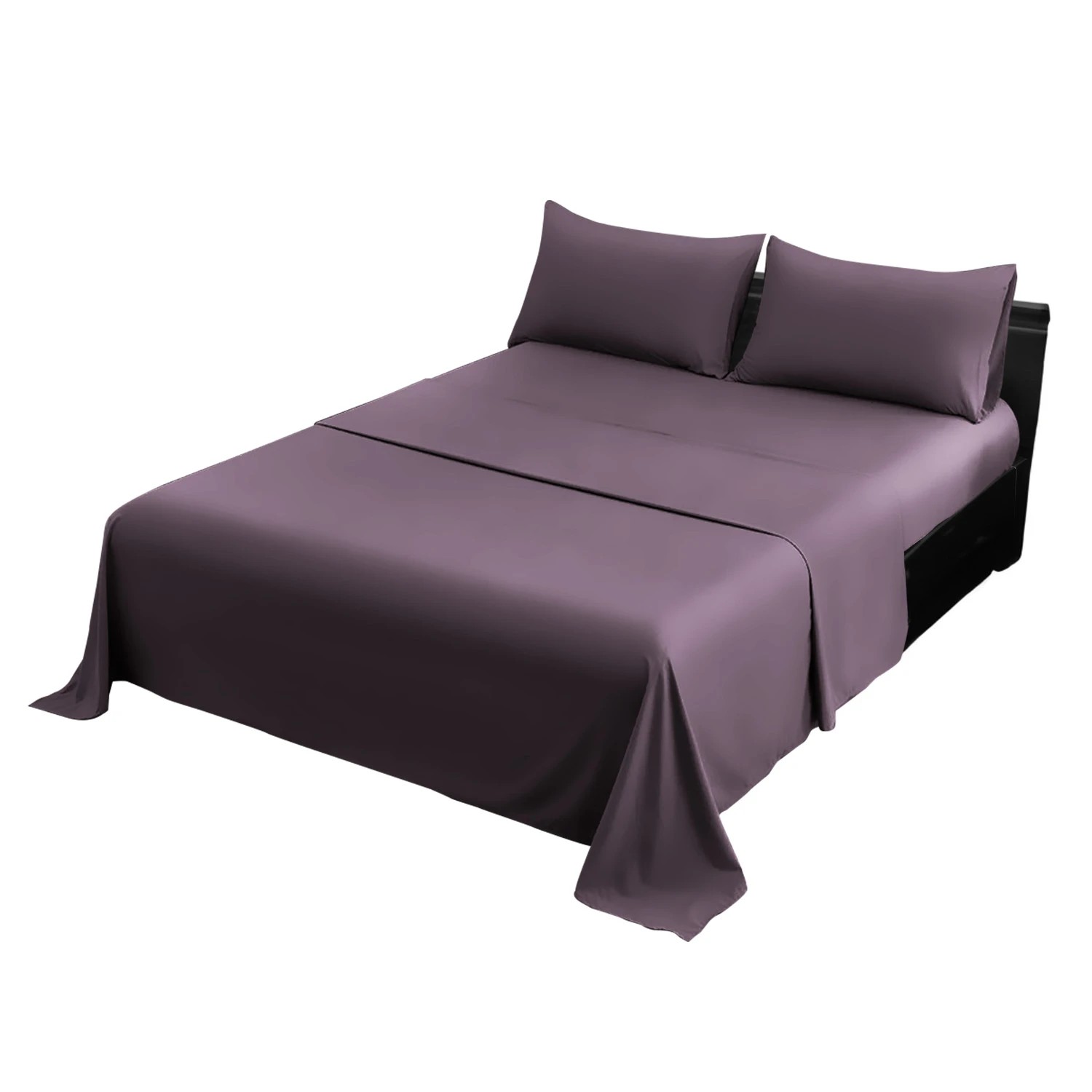 3 4pc 1000 Thread Count Cotton Rich Sheet Gift Pack Cvc Microfibre Blend In Lilac
 - King Bed, 3 of 8