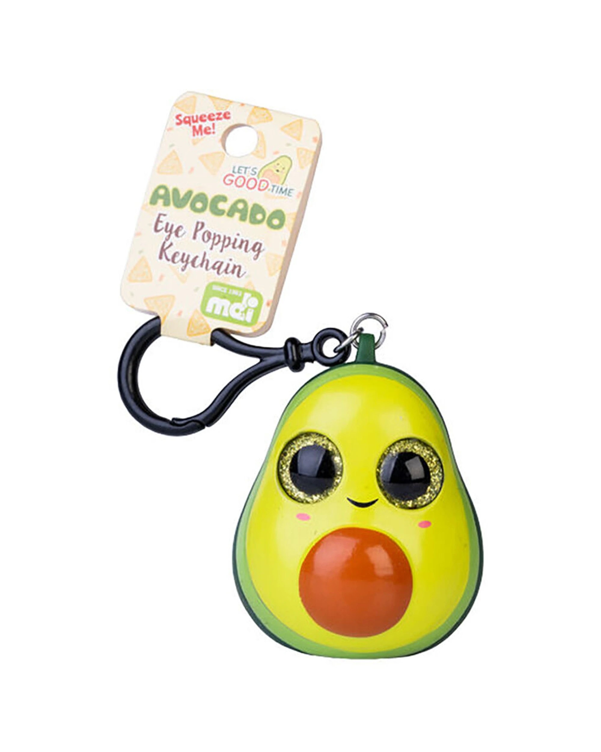 2 MDI Eye Popping Keychain Avocado Squeeze Fidget Toy 5.7x6cm - Multi, 2 of 3