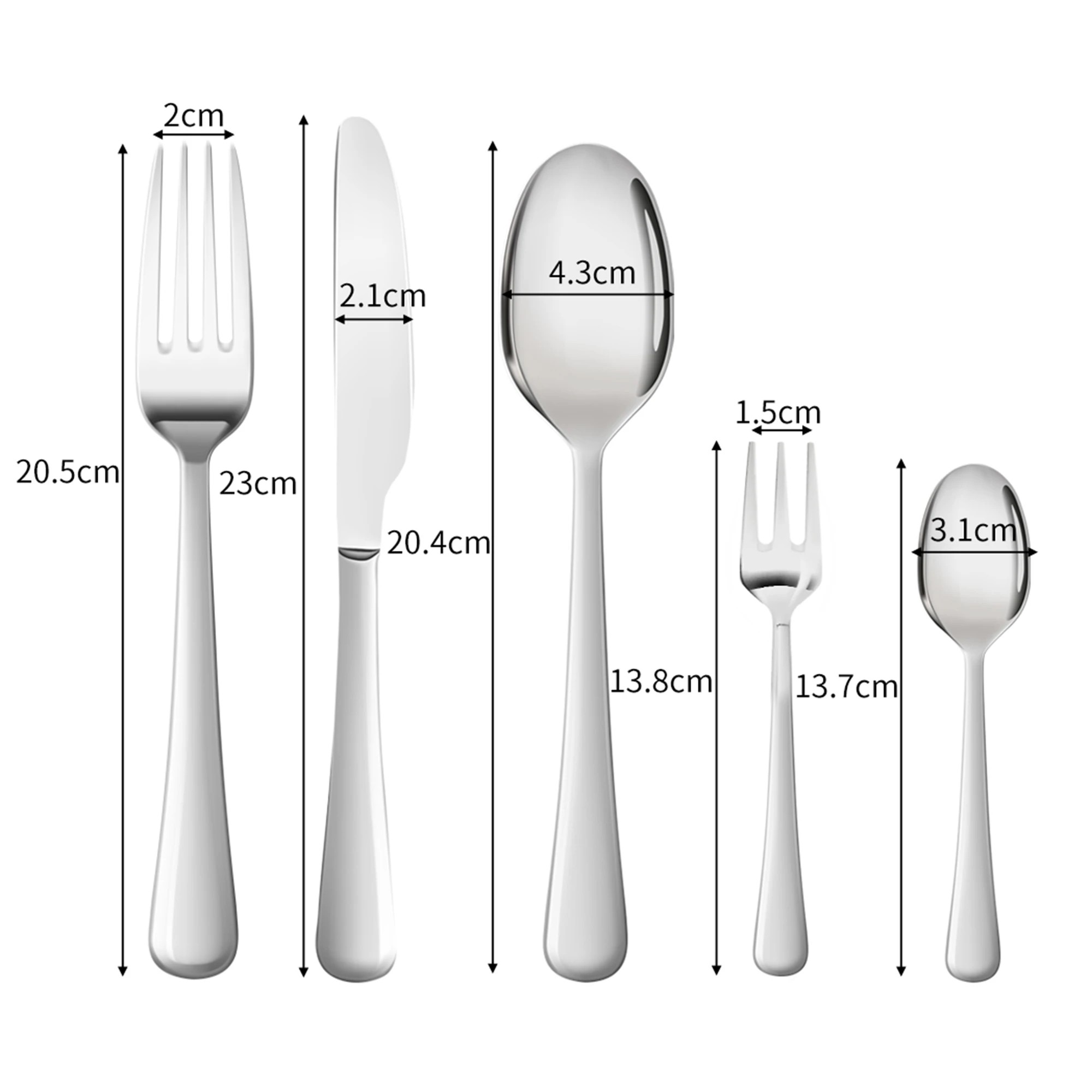 4 Toque Stainless Steel Cutlery Set 30pcs, 4 of 7