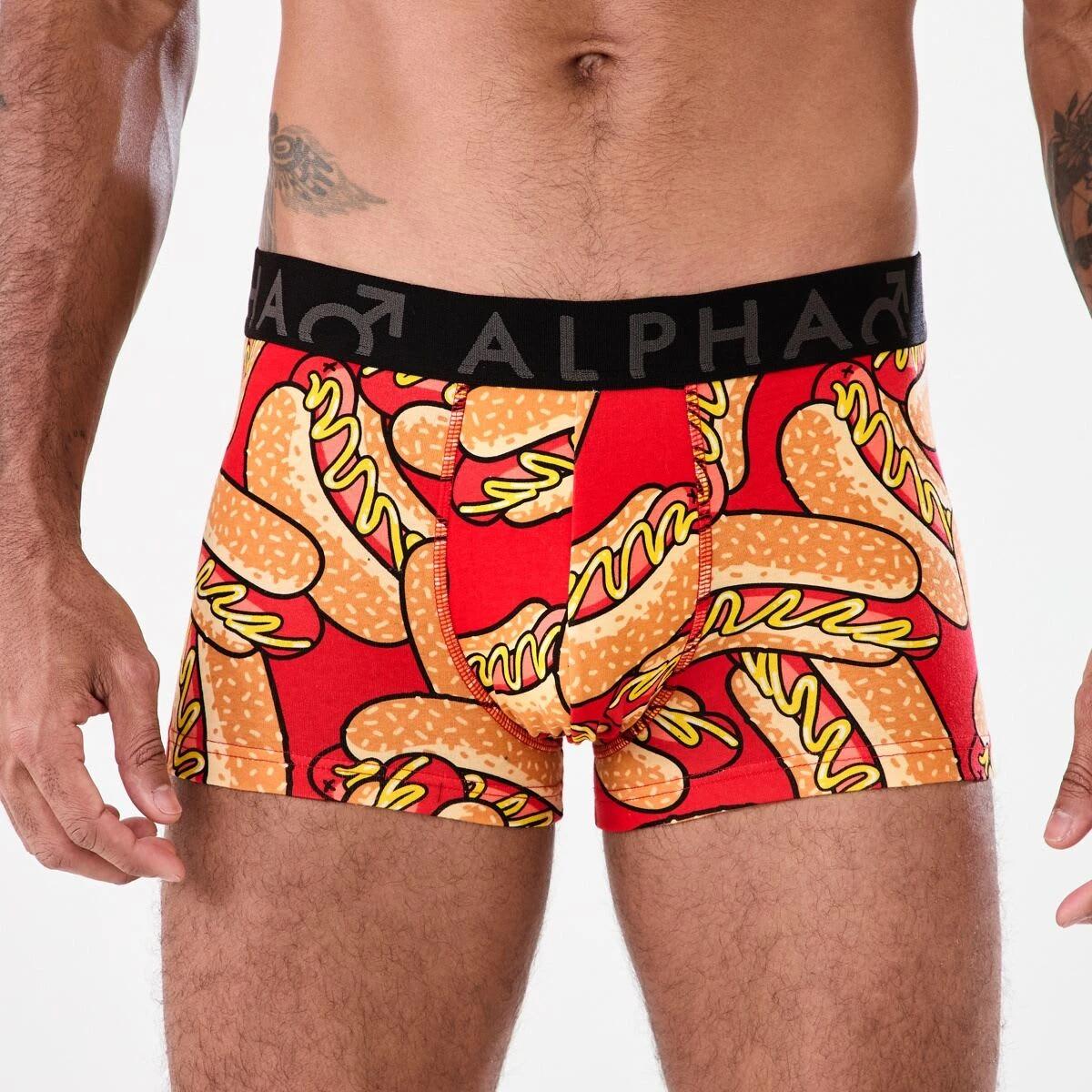 2 3 Pack Print Plain Trunks HOT DOGGETY, 2 of 8