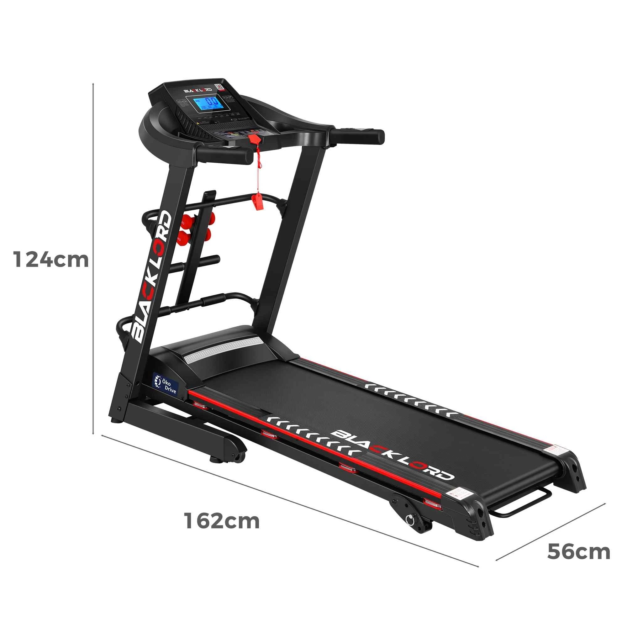 3 Black Lord Treadmill Electric Home Gym Exercise Run Machine Incline Fitness, 3 of 10