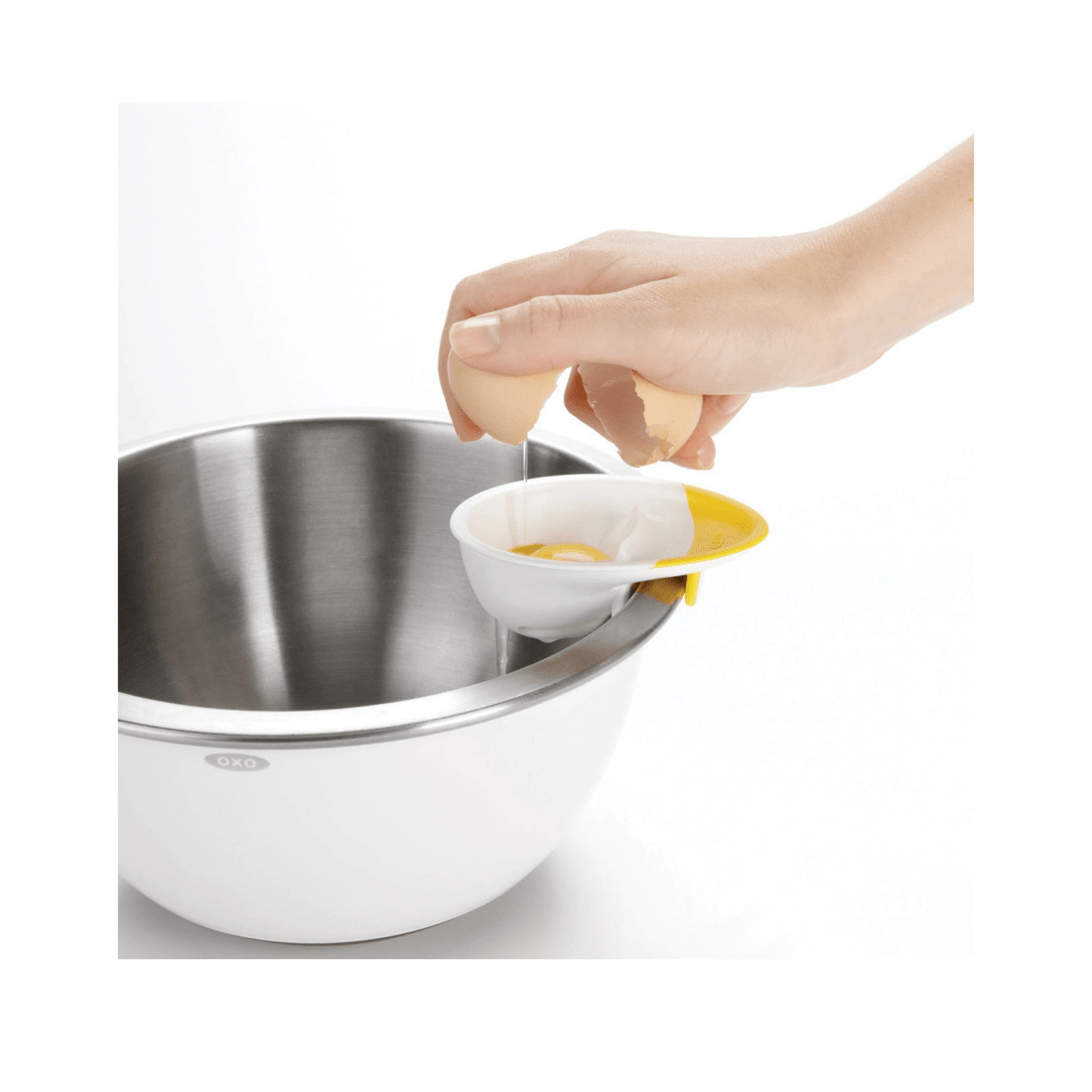 5 Oxo Good Grips 3-in-1 Egg Separator Egg White Yolk Separator Kitchen Tool
 - Plain, 5 of 9