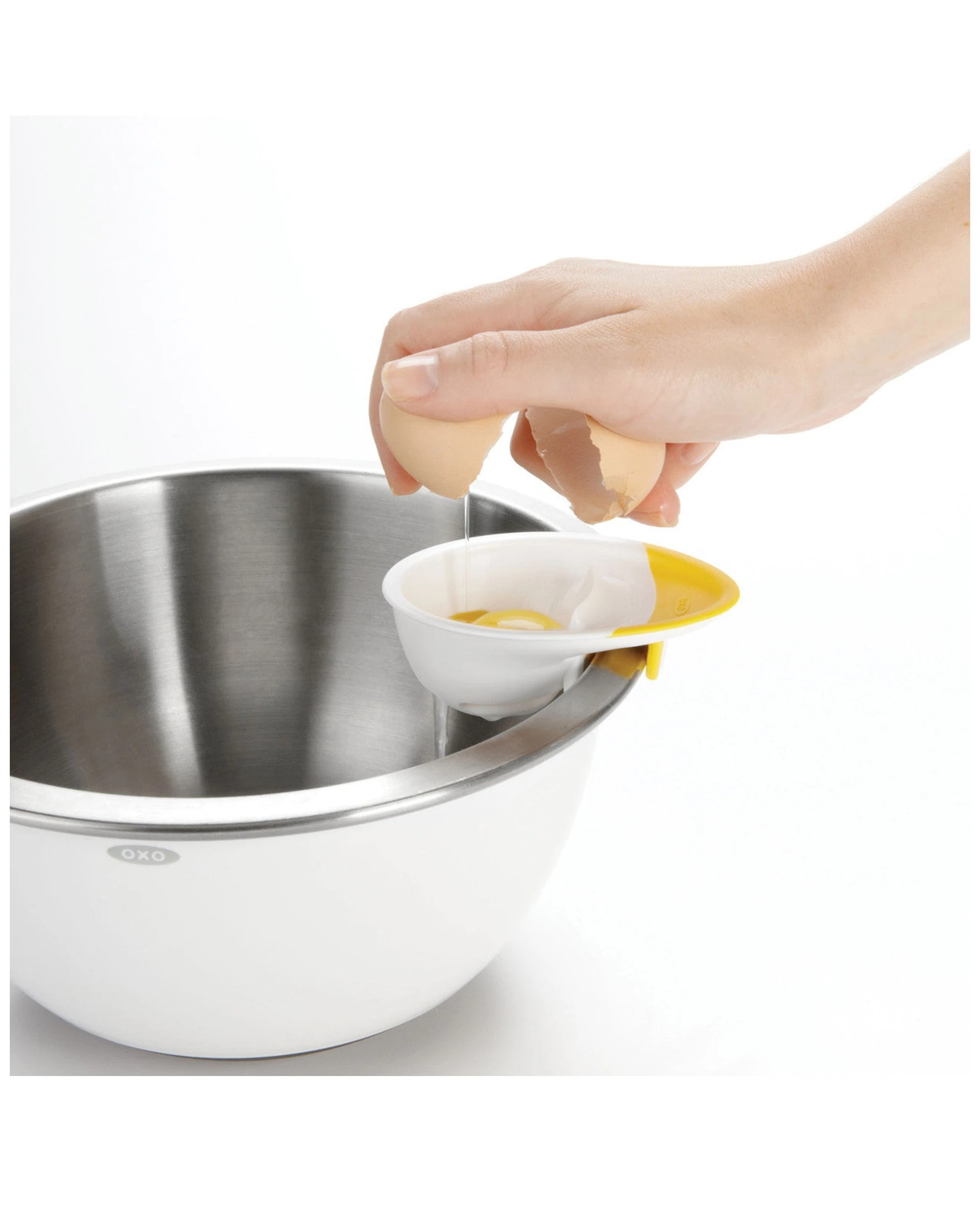 5 Oxo Good Grips 3-in-1 Egg Separator Egg White Yolk Separator Kitchen Tool
 - Plain, 5 of 9