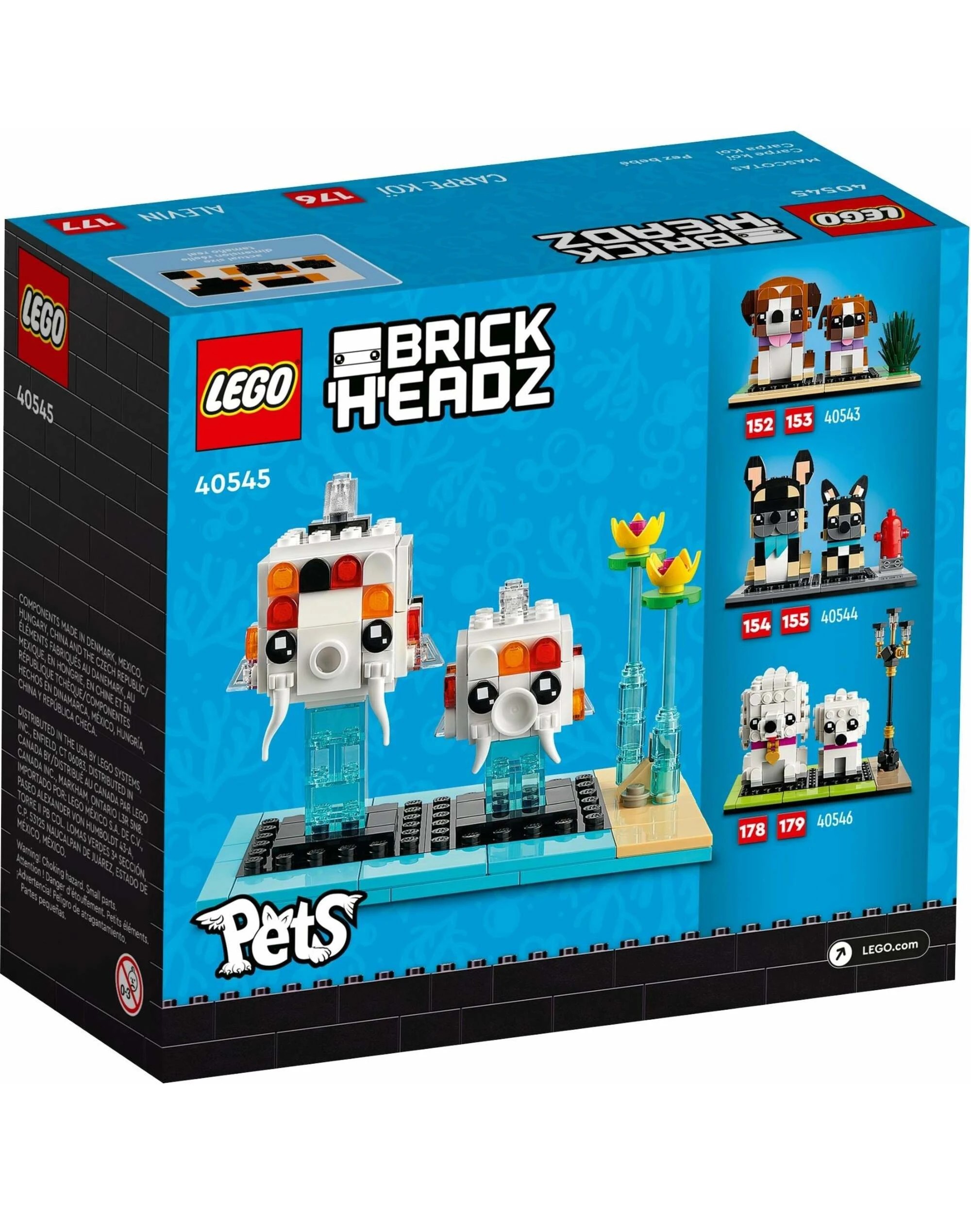 4 LEGO 40545 BrickHeadz Koi Fish - Buildable Pet Set, 4 of 4