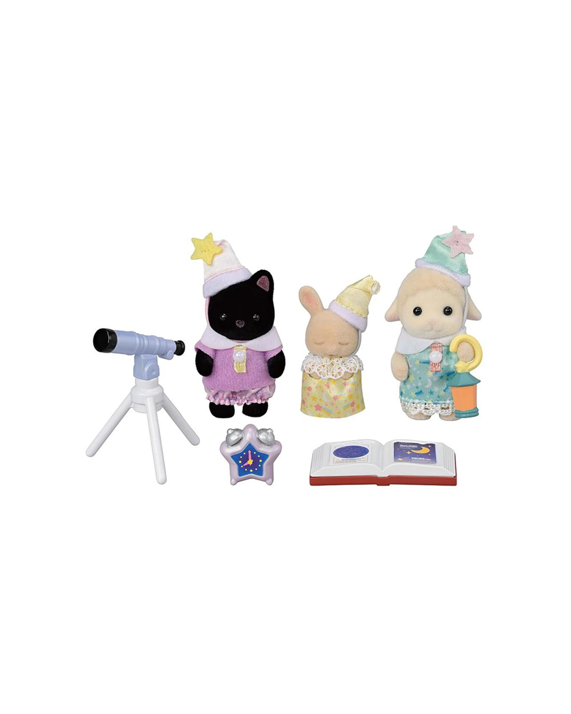 5 Sylvanian Families 7pc Nursery Friends Sleepover Party Trio Kids Toy 3 Years - Multi, 5 of 6