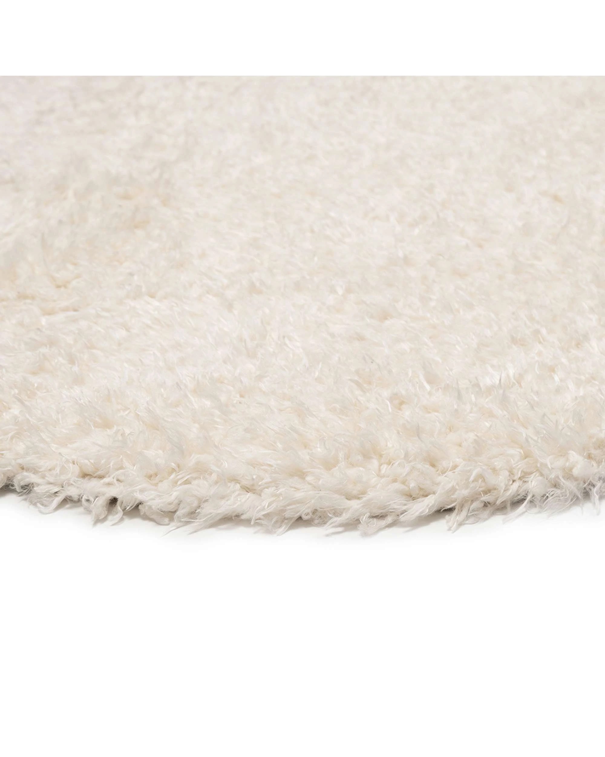 4 Loopsie Tamale Shag Round Rug-240cm x 240cm - White, 4 of 8