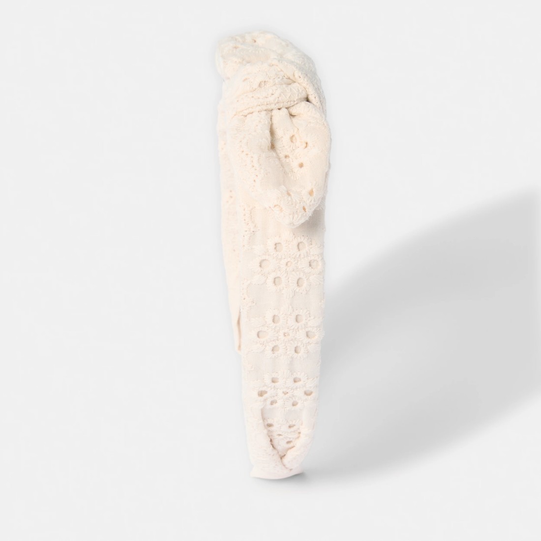 4 Broderie Bow Headband - White, 4 of 5