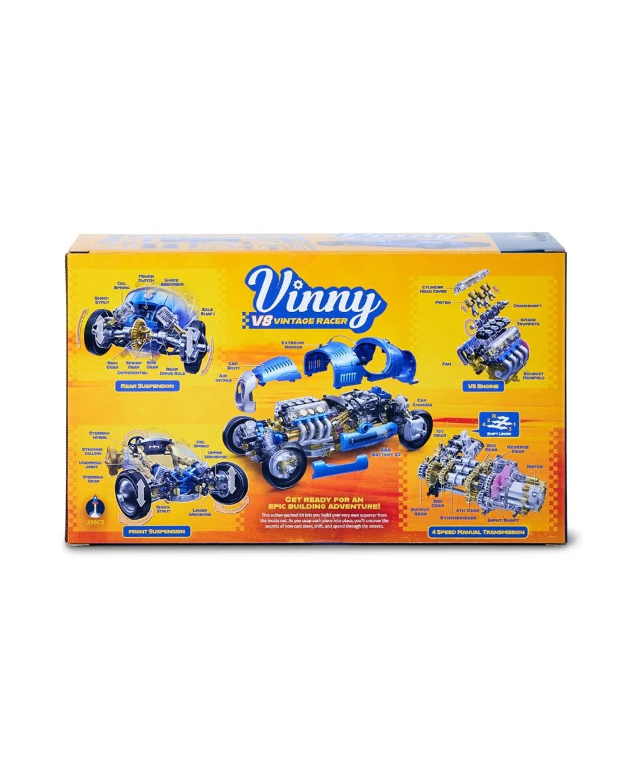 3 Johnco Vinny V8 Vintage Racer Model Kit, 3 of 3