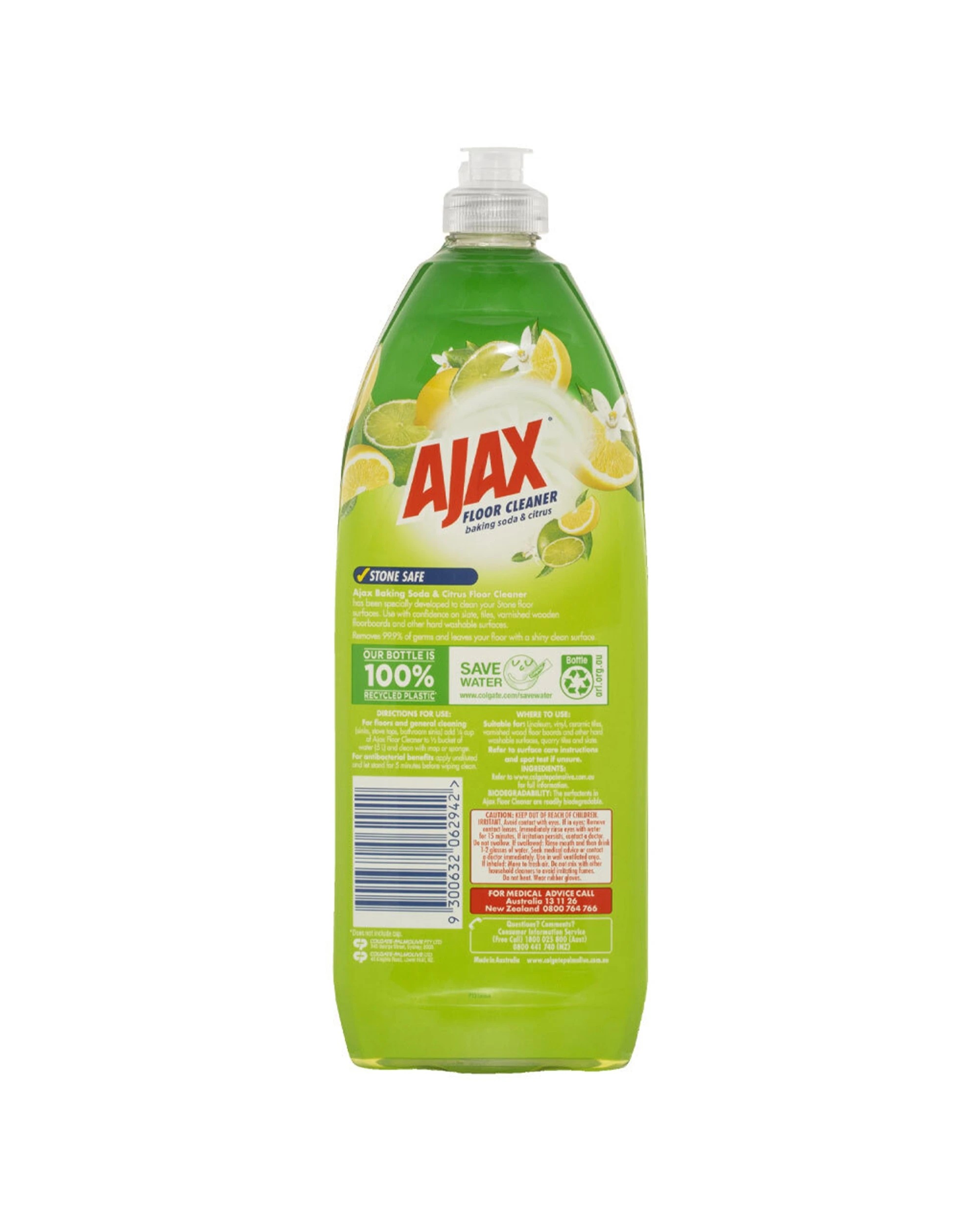 3 Ajax 8PK House Floor Cleaner 750ml Baking Soda Citrus Scent - Multi, 3 of 3