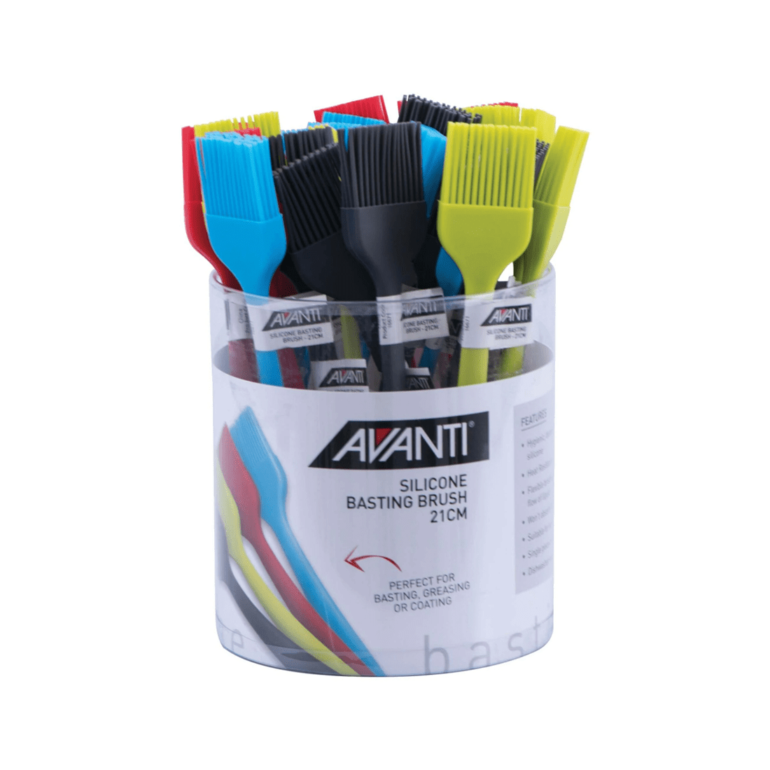 2 Avanti 21cm Silicone Basting Brush - Heat Resistant To 260c Dishwasher Safe
 - Multi, 2 of 3