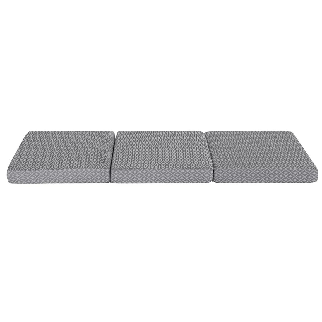 3 Giselle Foldable Mattress Folding Sofa Bed Trifold Memory Foam Camping Cushion Mat - Single Bed - Grey, 3 of 10