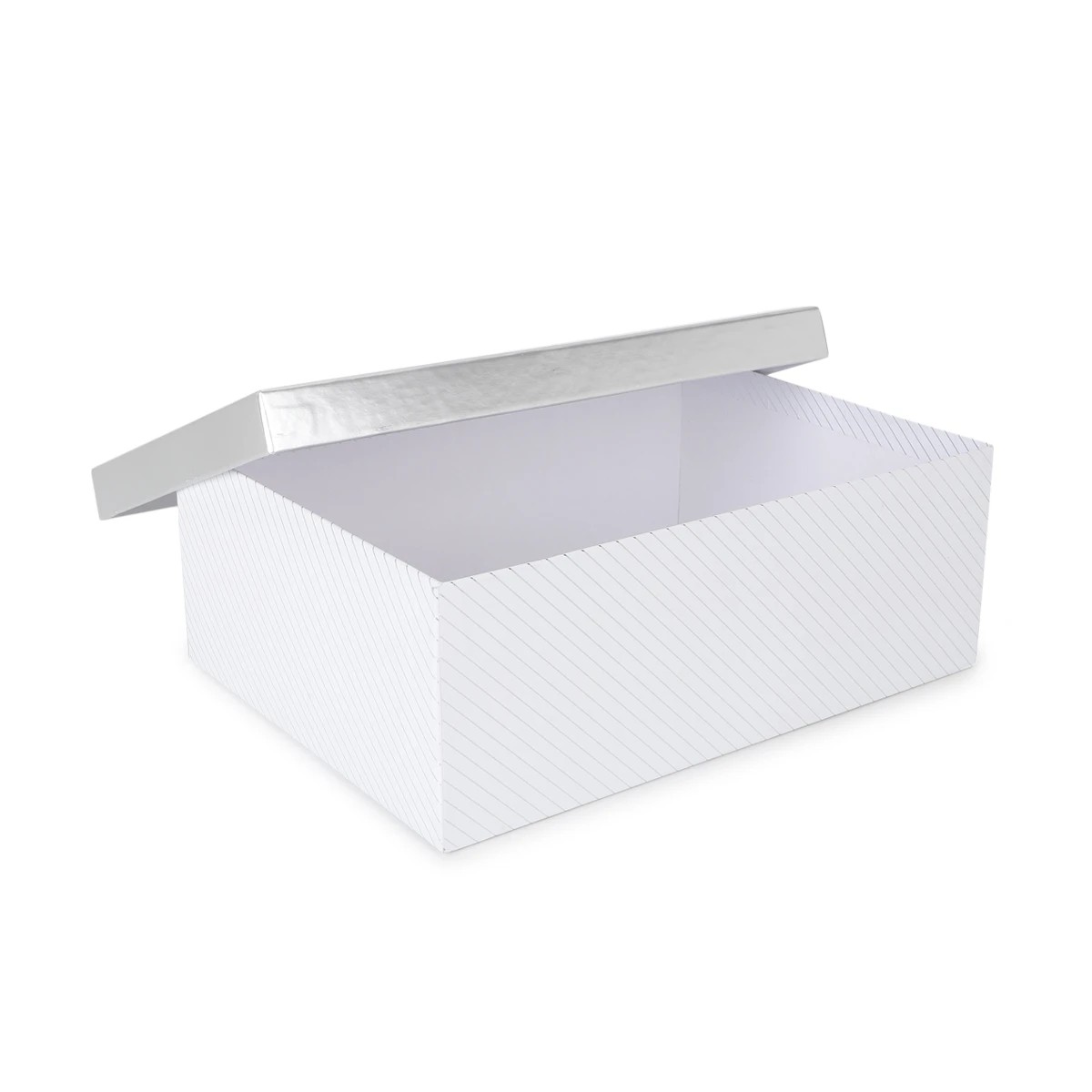 3 Silver Stripe Gift Box - Large, 3 of 7