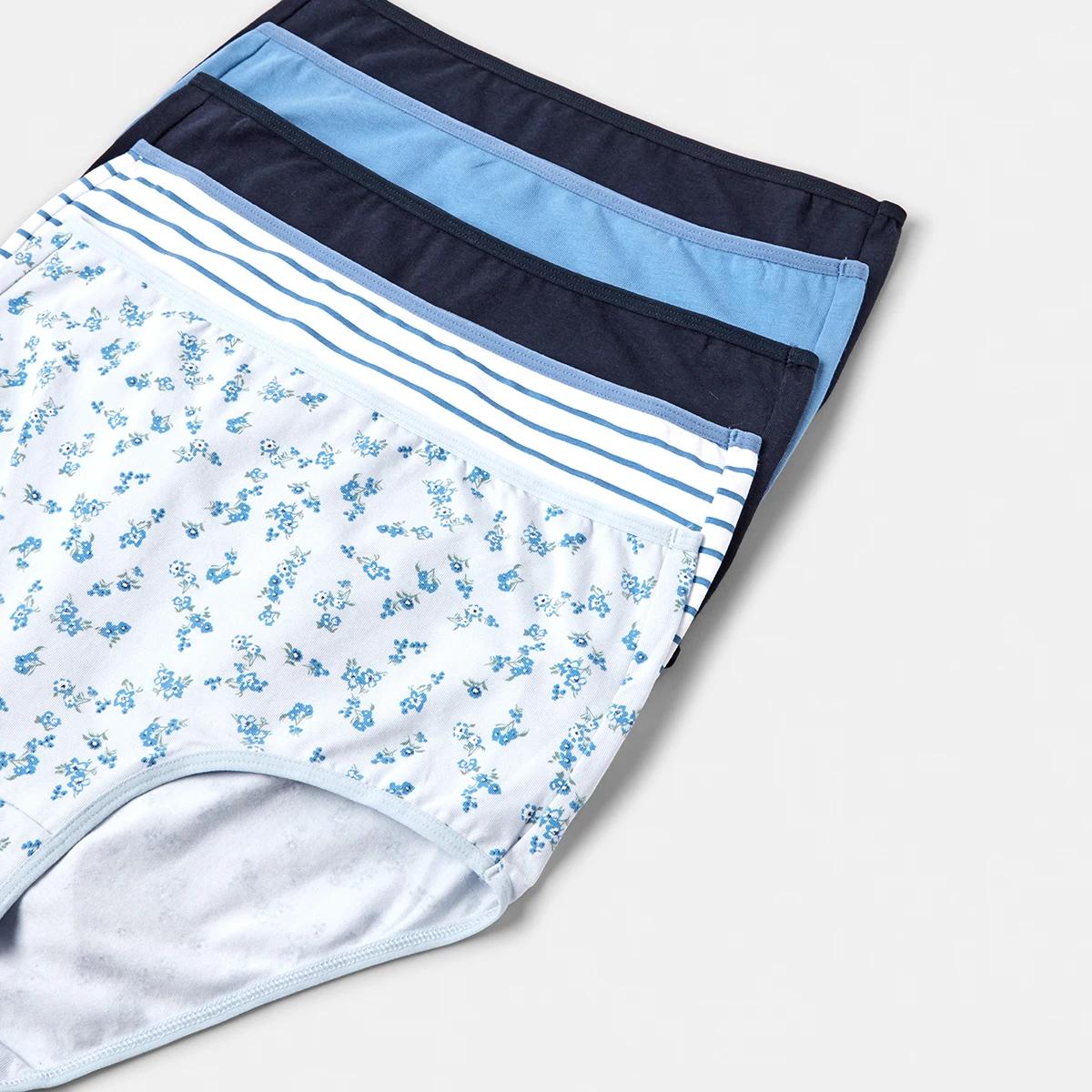 2 5 Pack Cotton Stretch Full Briefs MARINER MULTI, 2 of 10