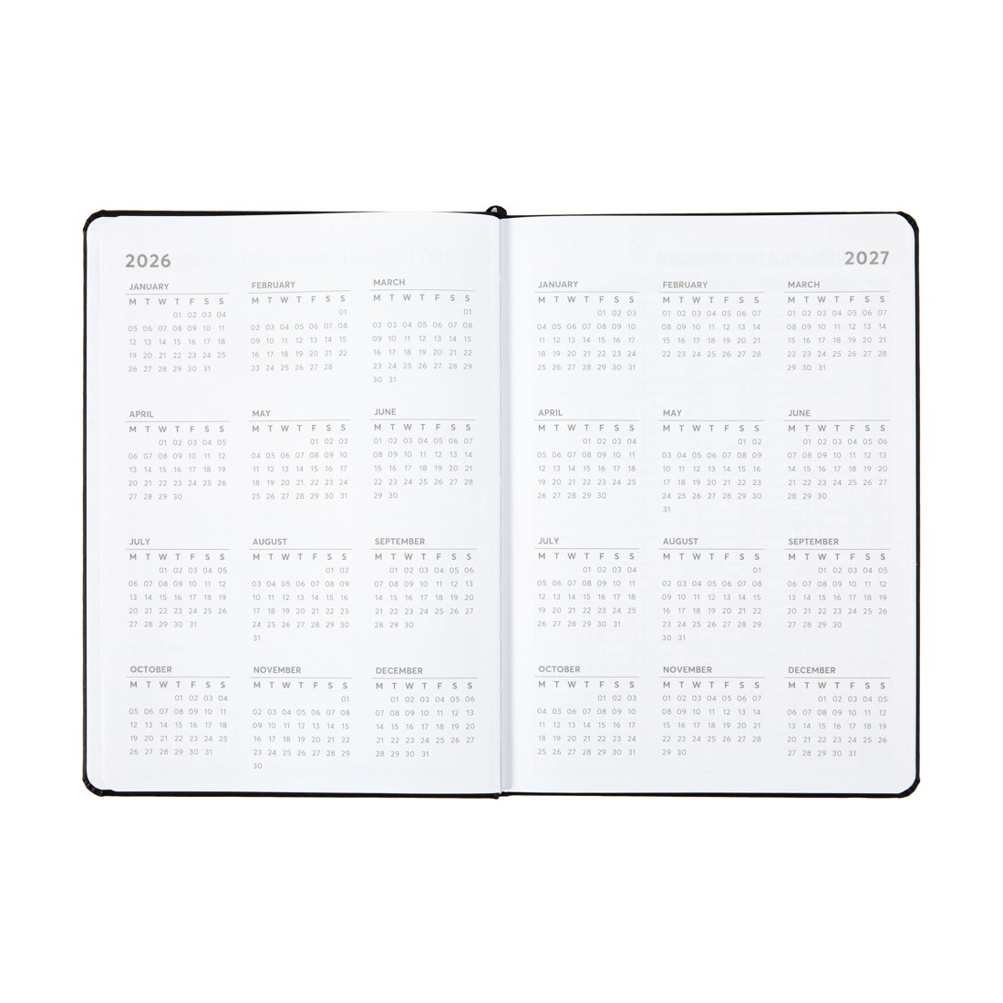 3 2026 Weekly Diary - Black, 3 of 8