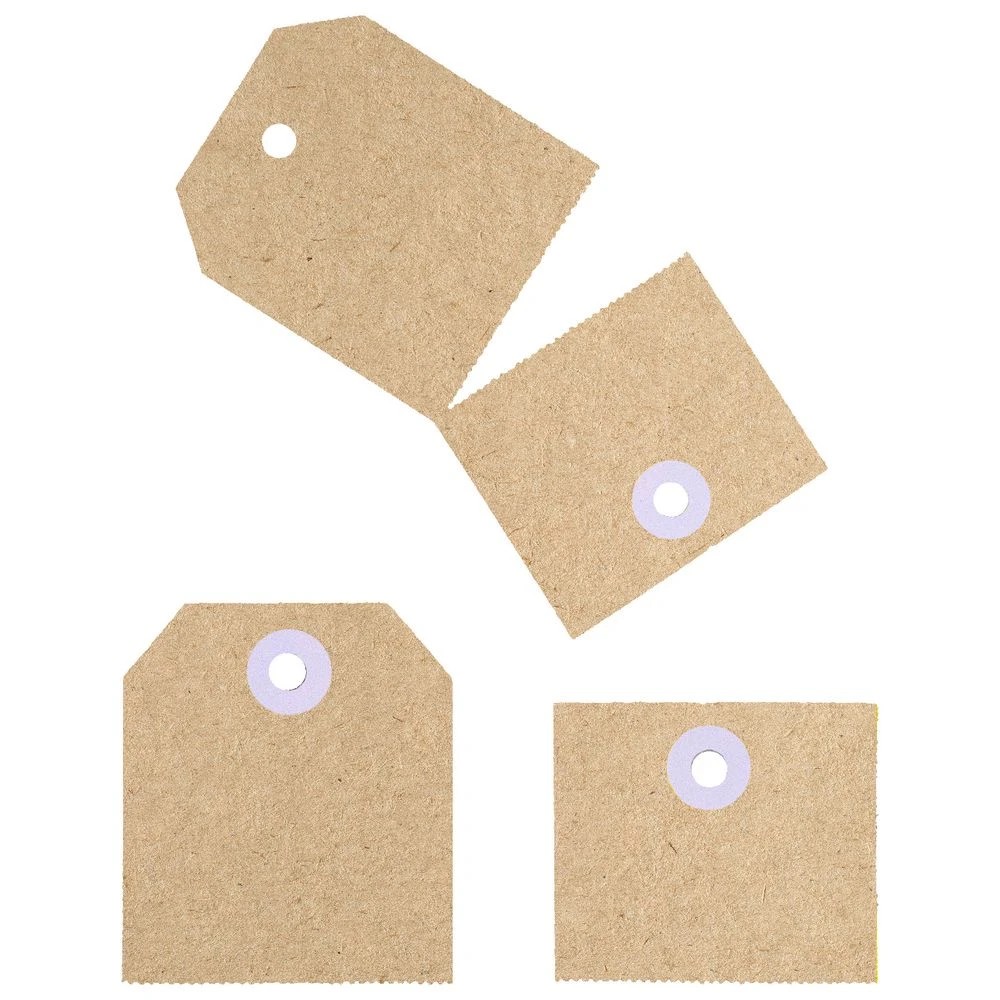 2 Avery 2-in-1 Tags Kraft Brown 100 Pack, 2 of 4