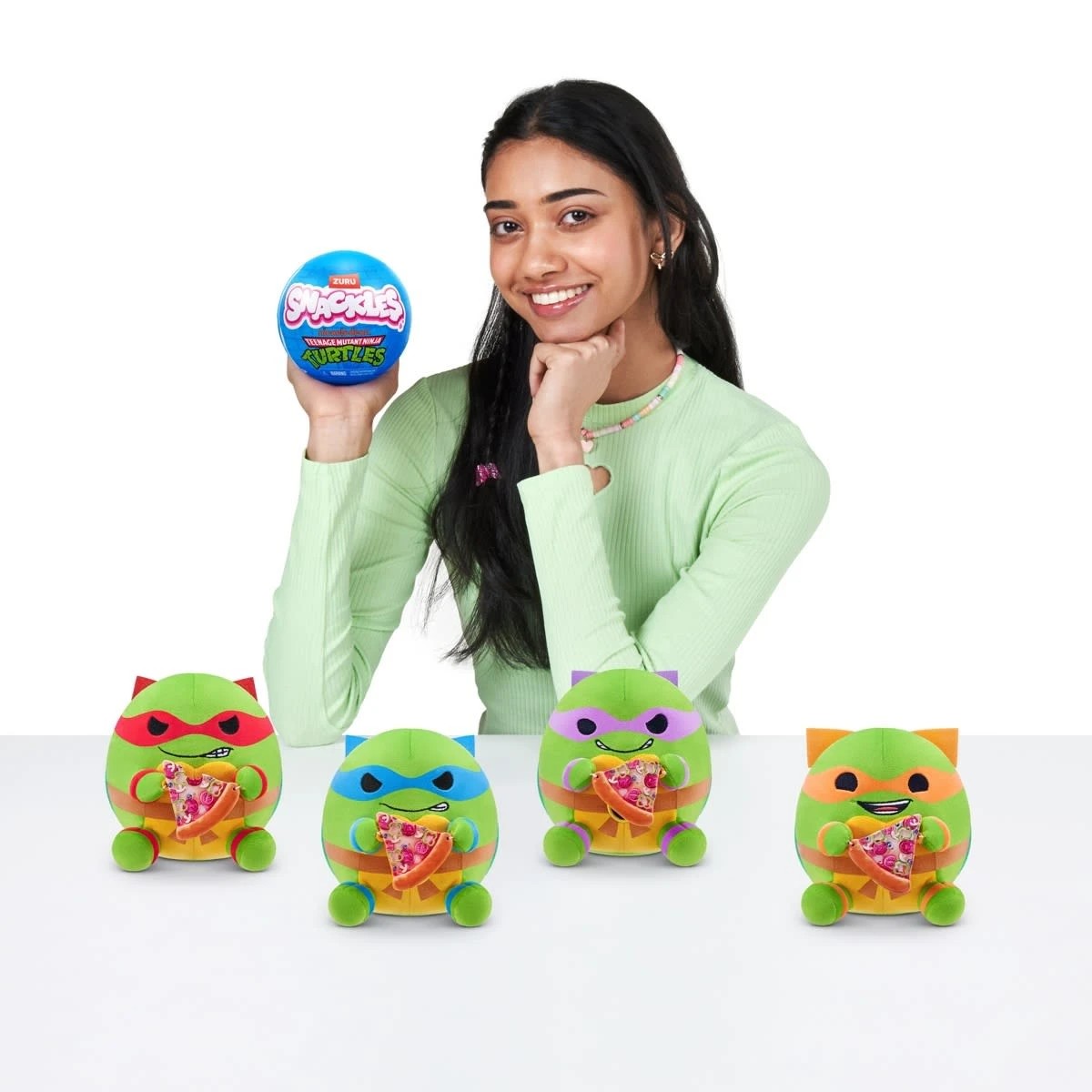 7 13cm Zuru Snackles Nickelodeon Teenage Mutant Ninja Turtles Edition Plush Toy - Assorted, 7 of 8