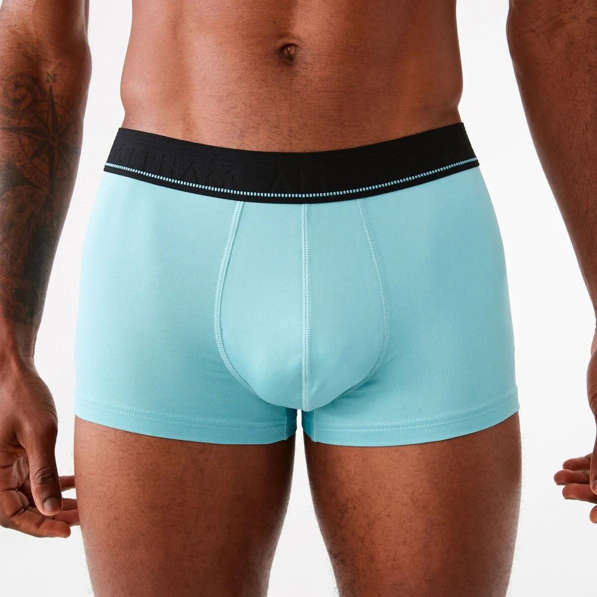 2 3 Pack Stay Fresh Plain Trunks Fresh Blue, 2 of 8