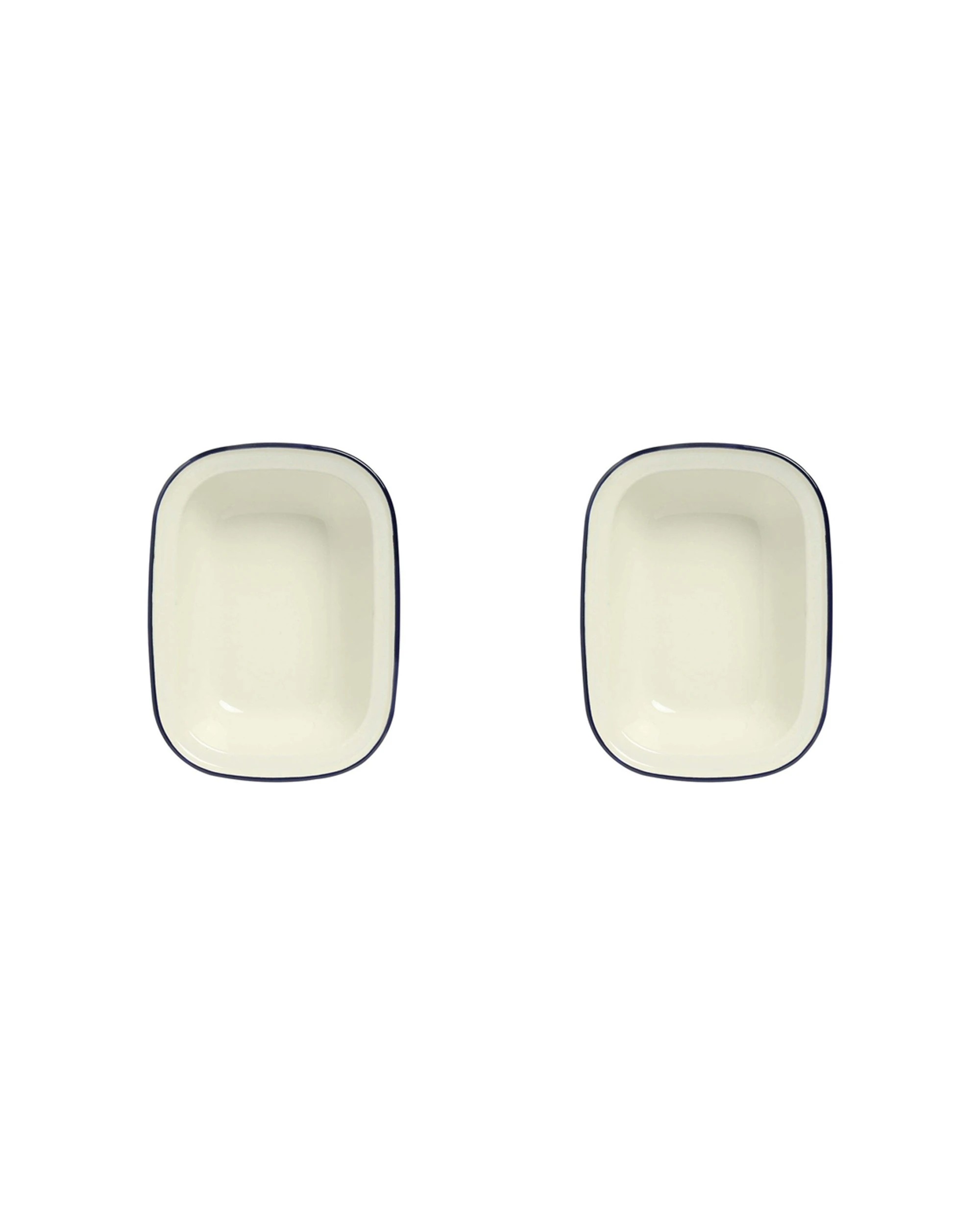 1 Wiltshire 2PK Double Coated Porcelain Enamel Oblong Pie Baking Dish 1L - Blue, 1 of 3
