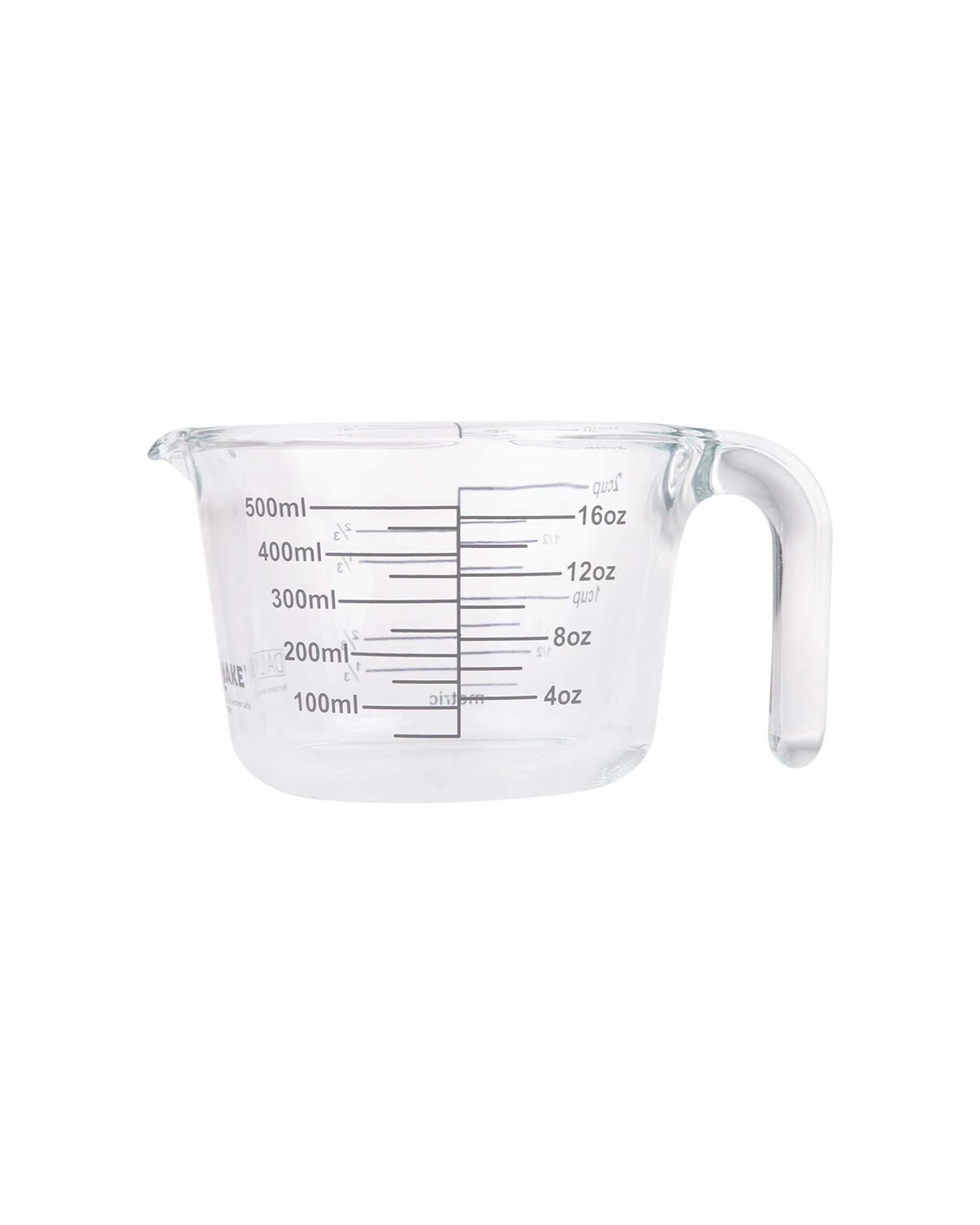 1 Daily Bake Borosilicate Glass 2-Cup 500ml Kitchen Measure Jug Utensil - Clear, 1 of 8