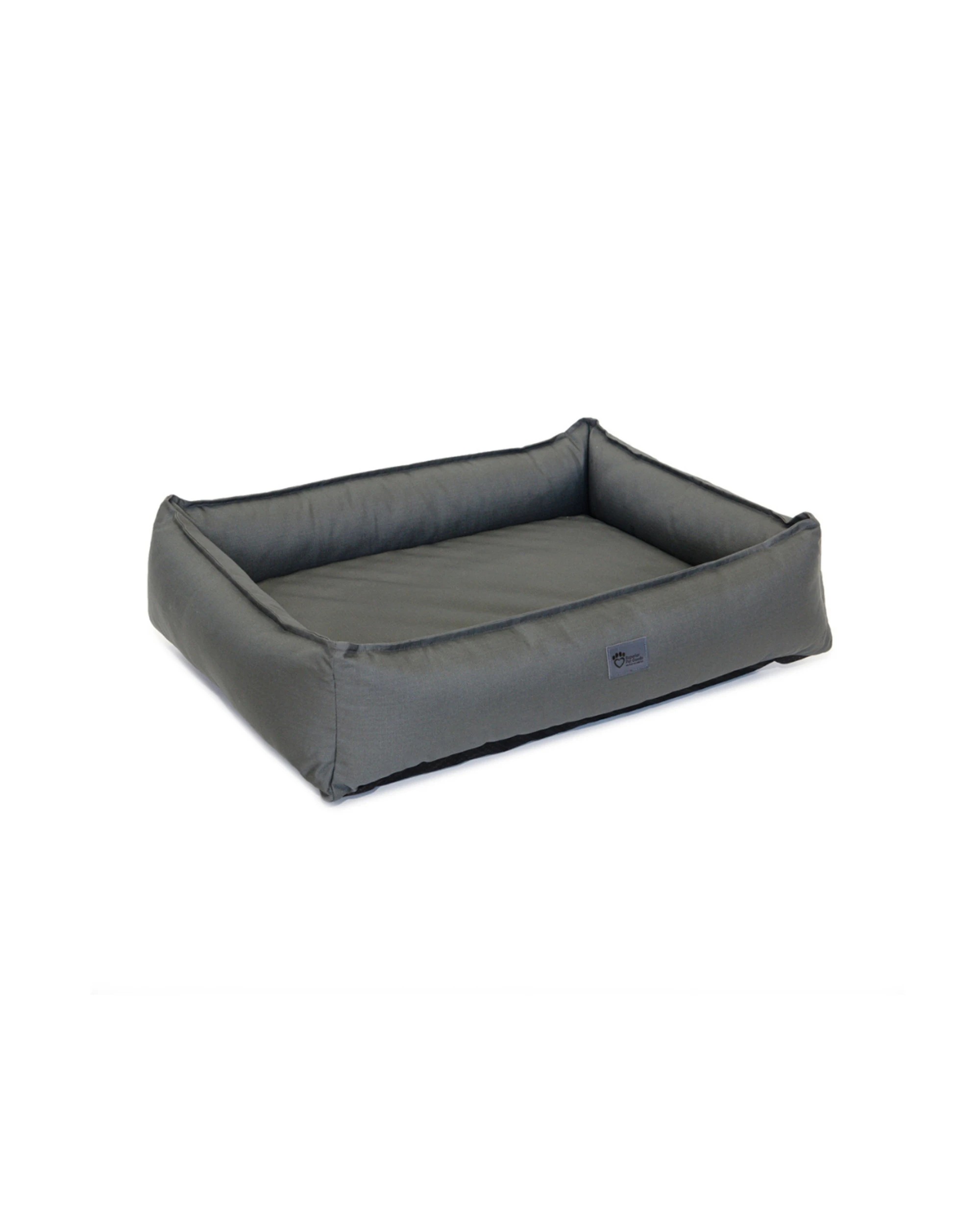 1 SUPERIOR PET GOODS Ripstop Dog Lounger Mini Dog Bed Australian Made Non-Slip - Grey, 1 of 5