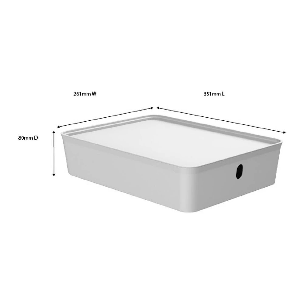 2 Otto 5L PET Modular Basket Large Low White, 2 of 6