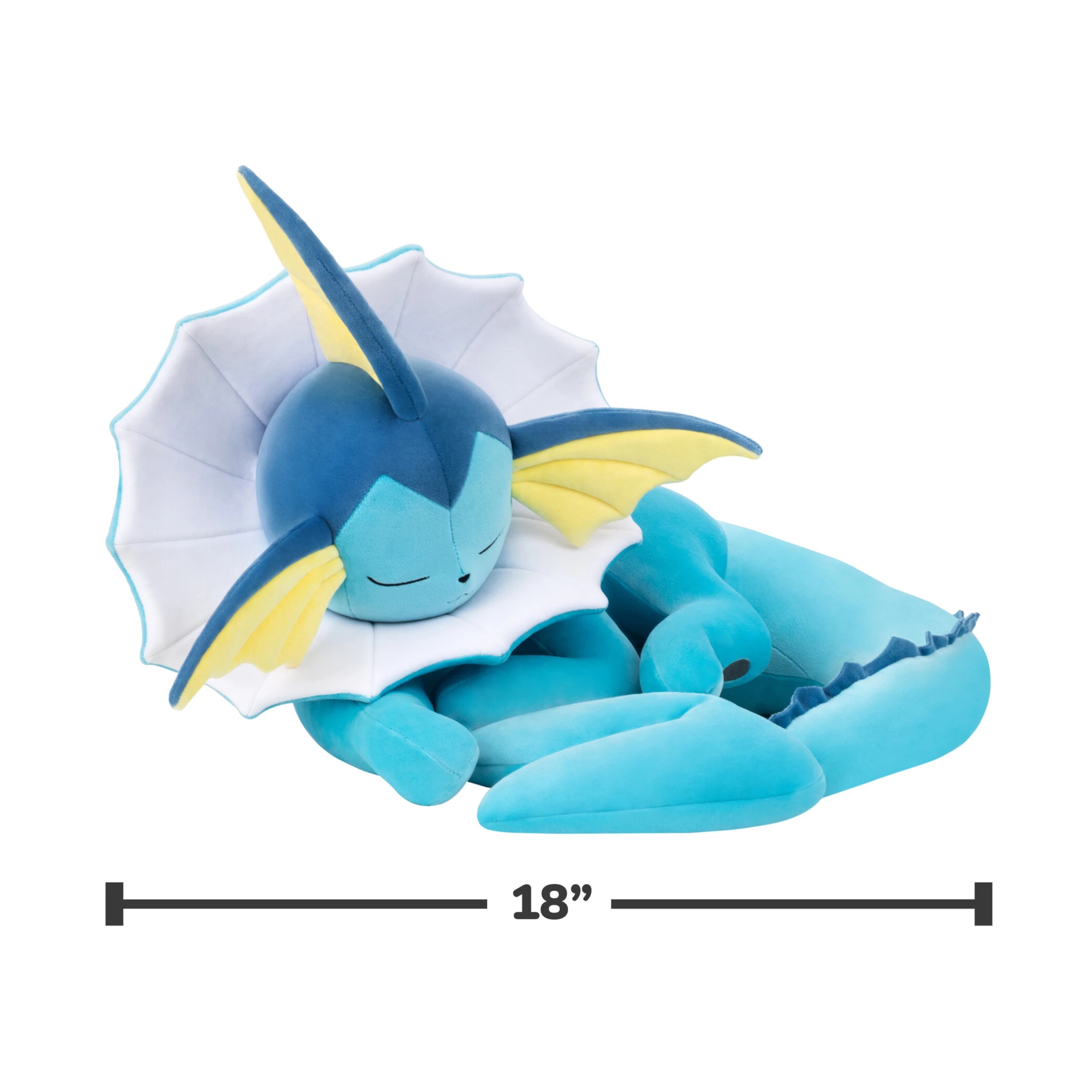 4 Pokemon 45cm Vaporeon Sleeping Plush - Multi, 4 of 5