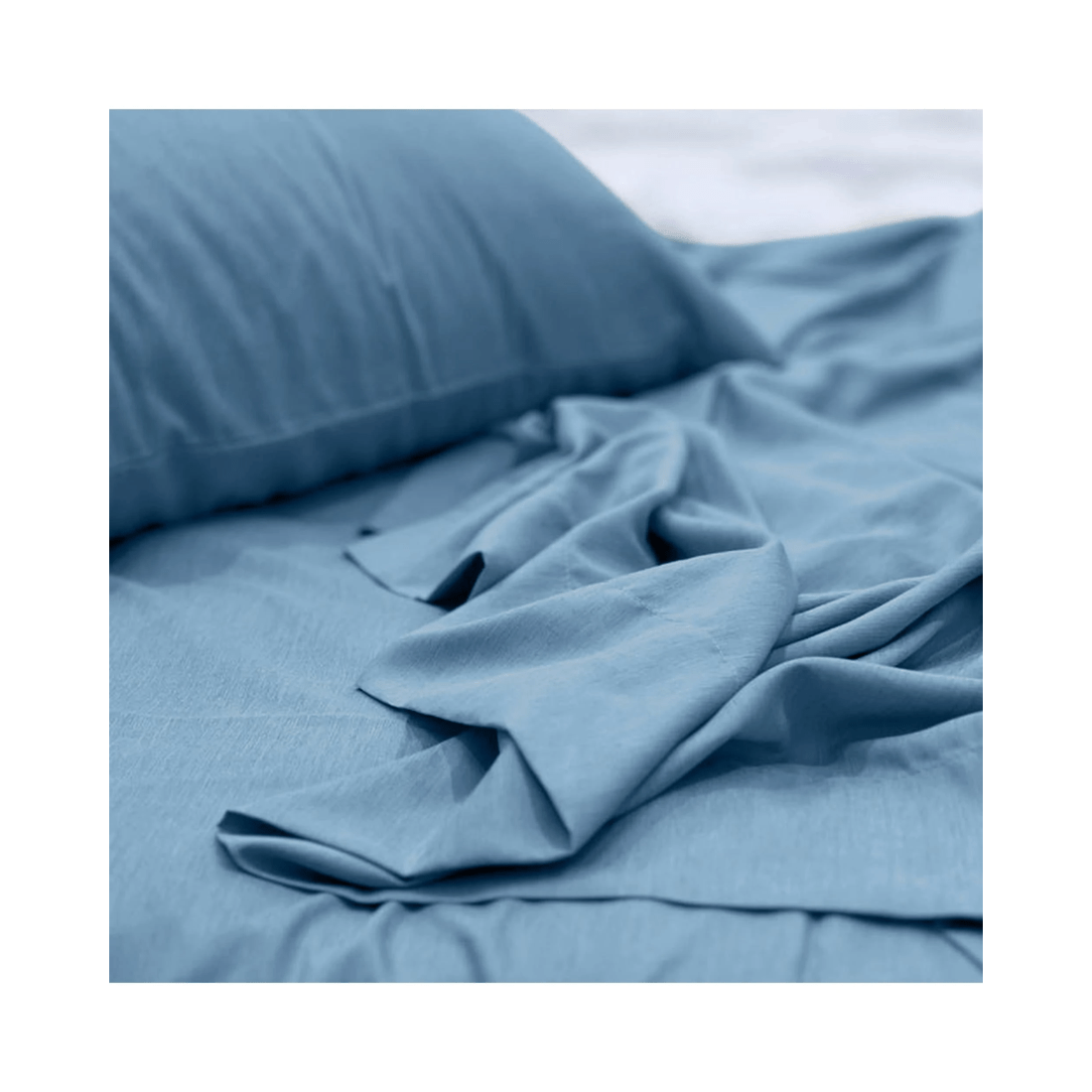 1 Odyssey Living Soft &amp; Smooth Bamboo Blend Sheet Set — Sterling Blue (Queen) - Assorted, 1 of 1