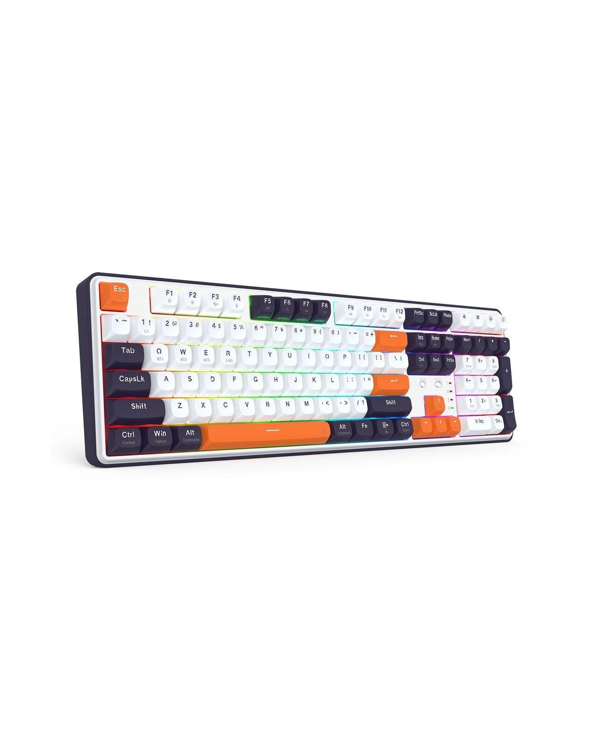 2 Redragon K689WBO RGB Pro Wyvern White 108Key Wireless Mechanical Keyboard, 2 of 10