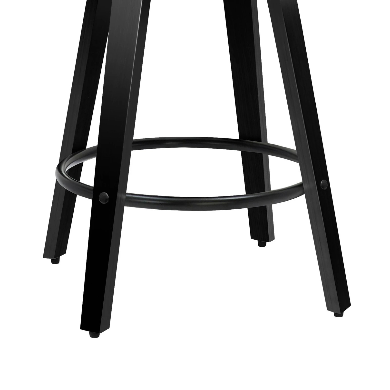 6 Alfordson 2x Swivel Bar Stools Eden Kitchen Wooden Dining Chair - White, 6 of 10