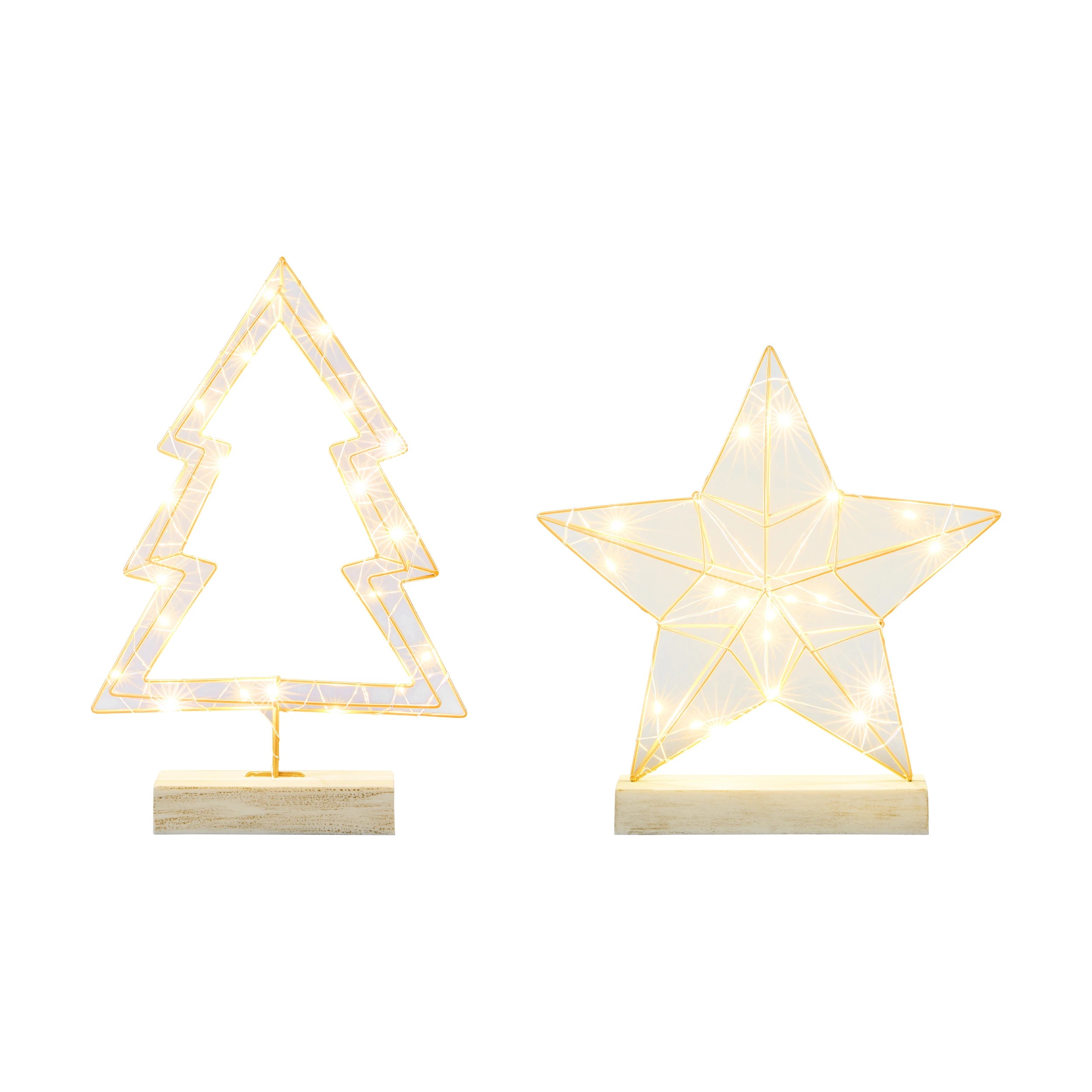 2 Battery Operated LED Light Up Wire Shape - Assorted, 2 of 7