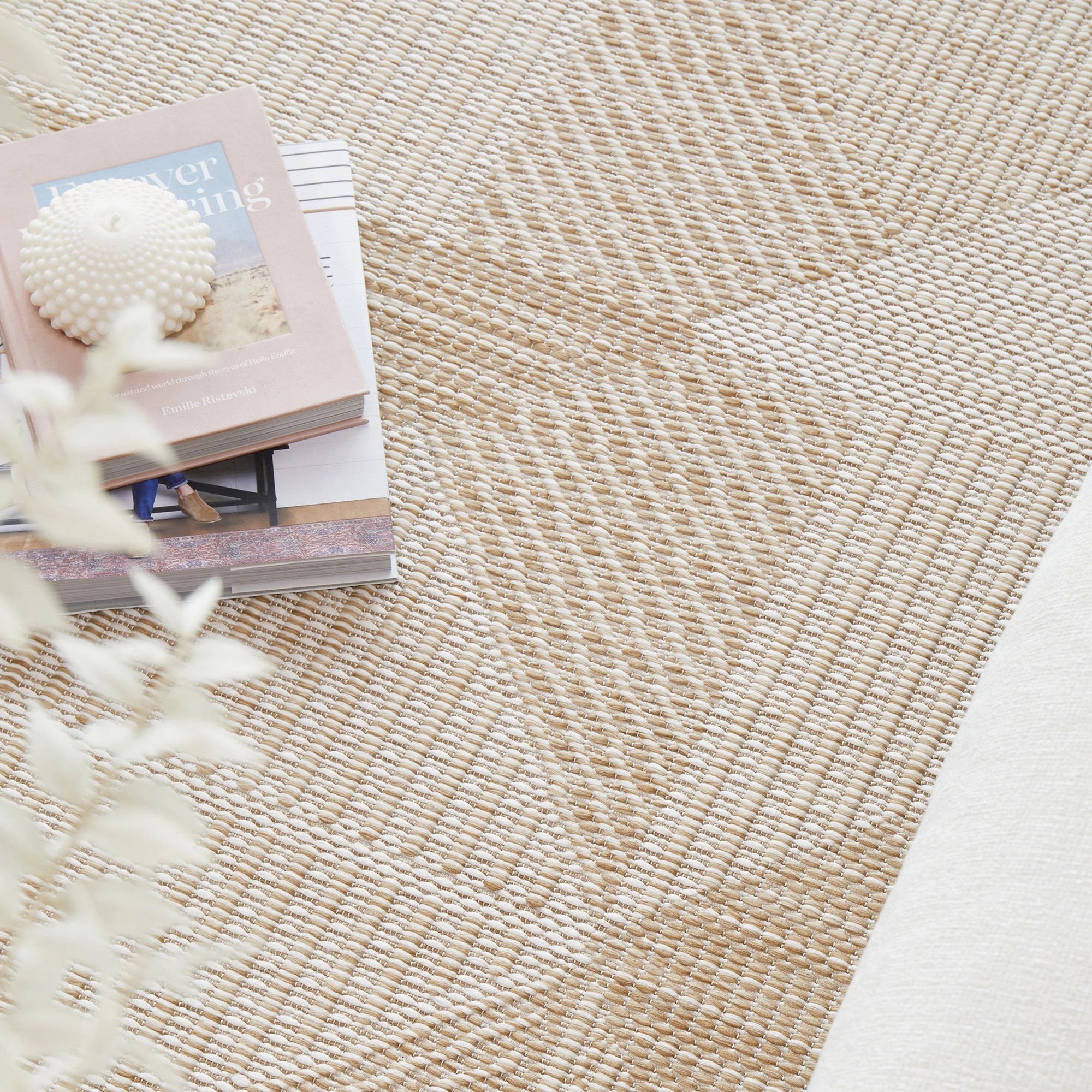 3 Common Ground Rugs Palmline Rico 380x280cm - Extra Large Outdoor Rug - Beige, 3 of 7