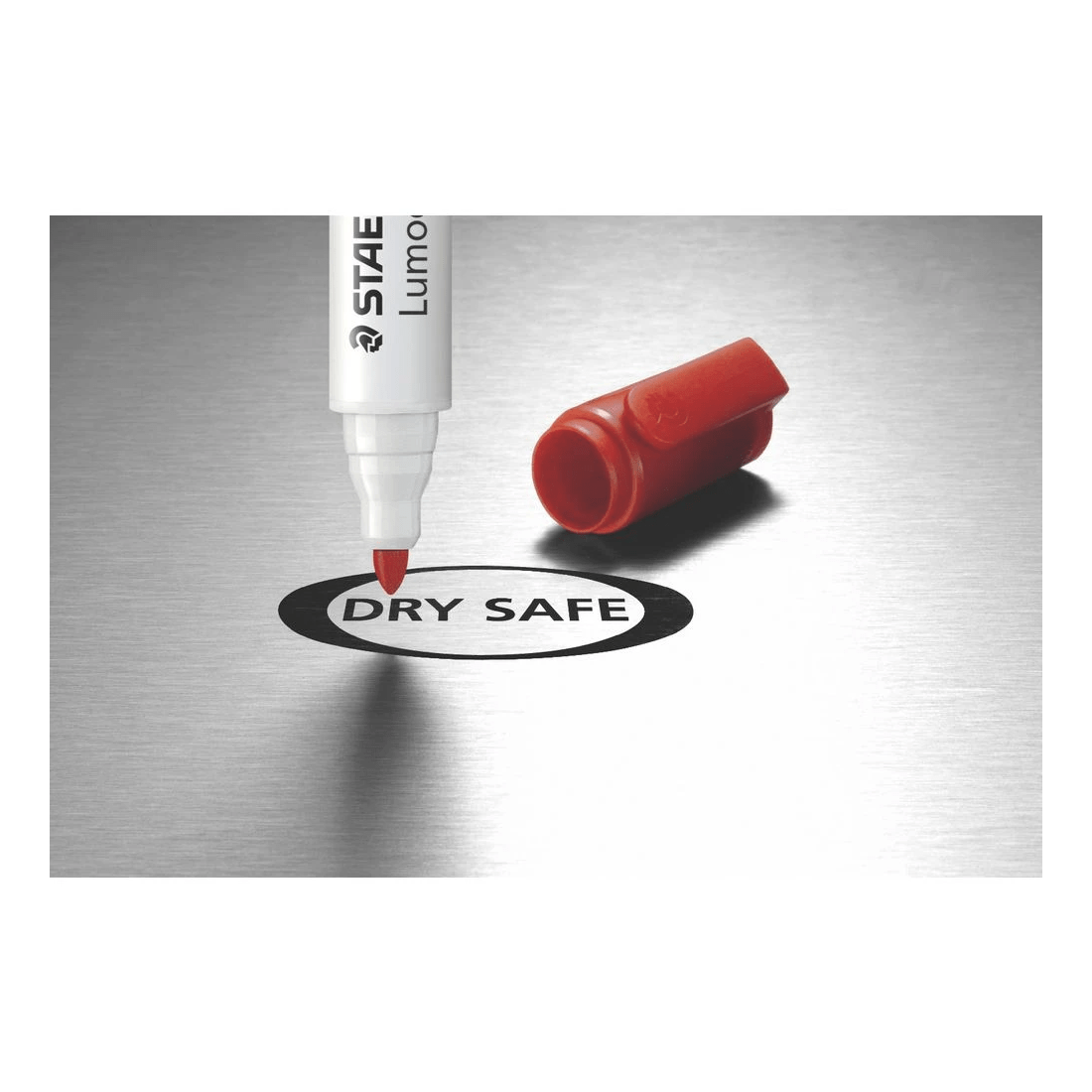 4 Staedtler Lumocolor Whiteboard Marker Bullet Black 2 Pack, 4 of 4