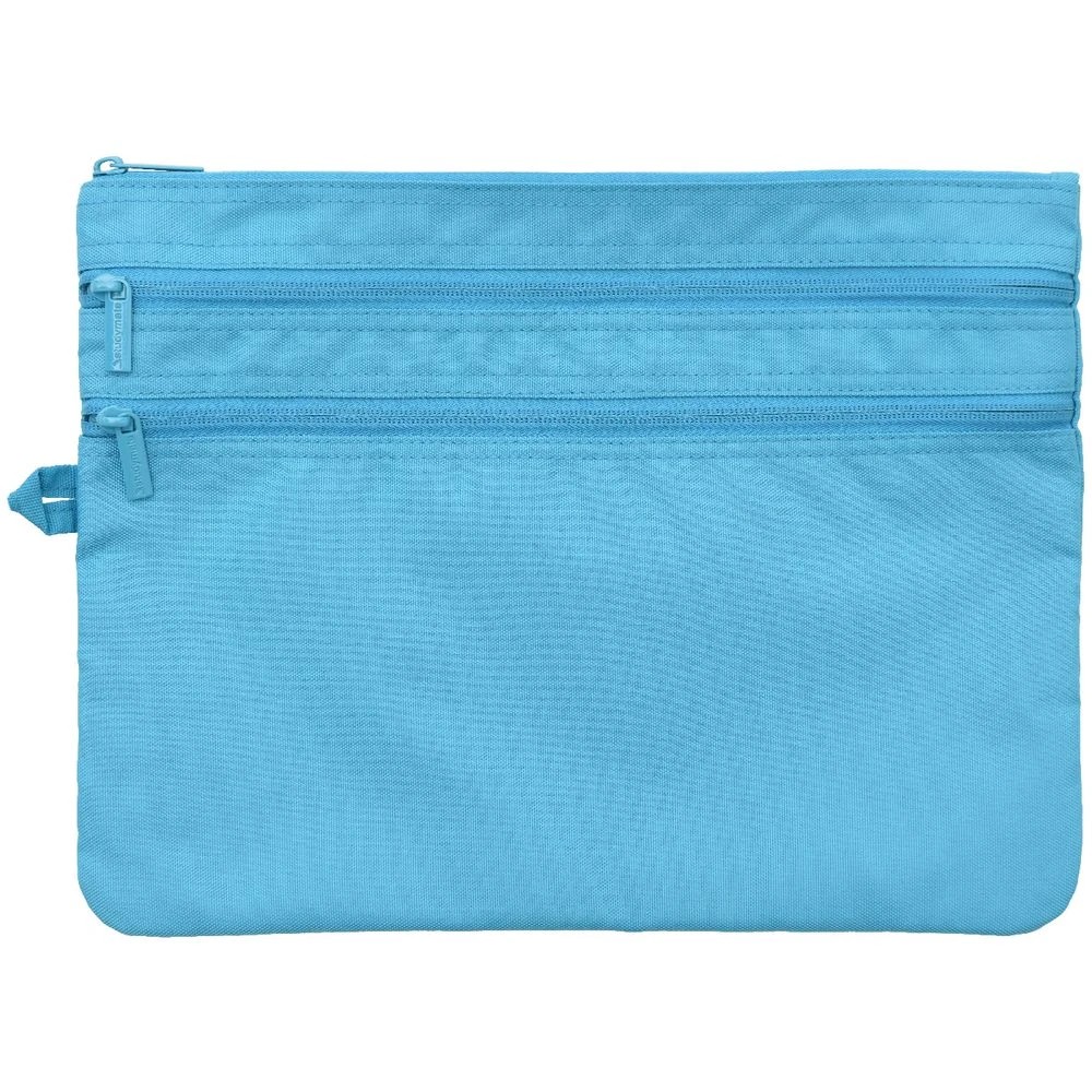 2 Studymate Triple Zip Pencil Case Blue, 2 of 4