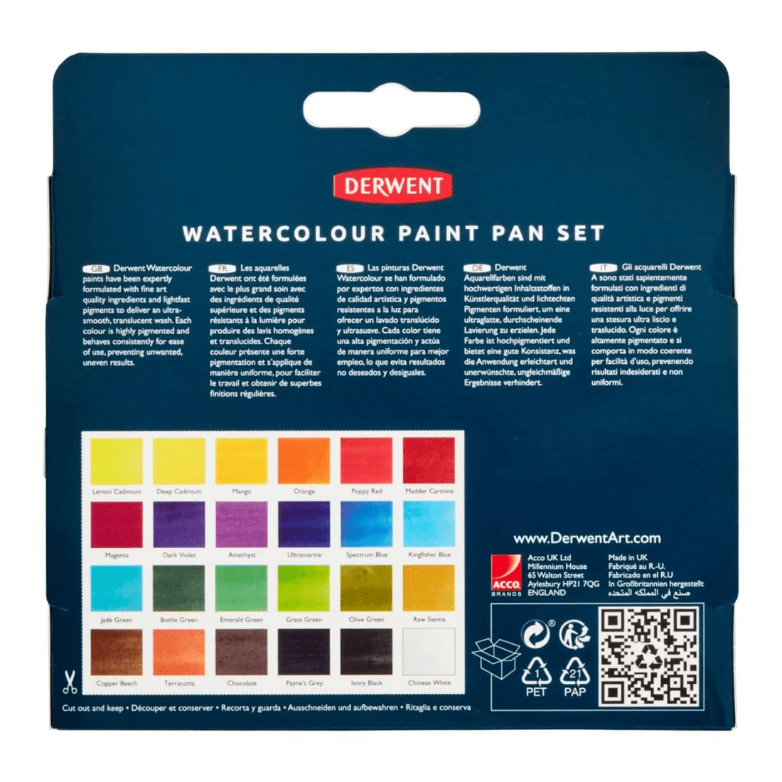 4 Derwent Watercolour Paint Pan 24 Pack, 4 of 4
