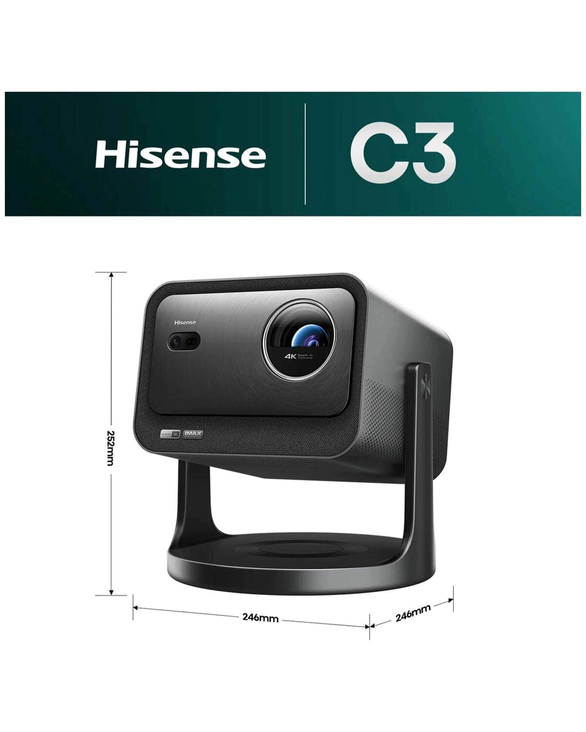 10 Hisense C3 65-300 Inch 4K Triple Laser Projector, 10 of 10