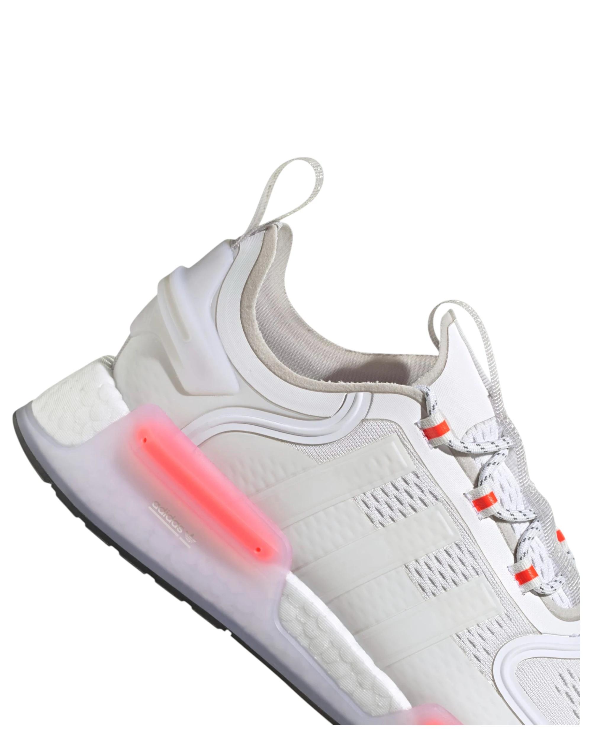 3 Adidas Unisex NMD_V3 Sneakers White/ Black/ Grey Shoes WHITE, 3 of 8